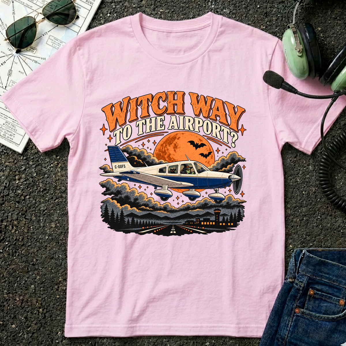 Witch Way to the Airport? T-Shirt
