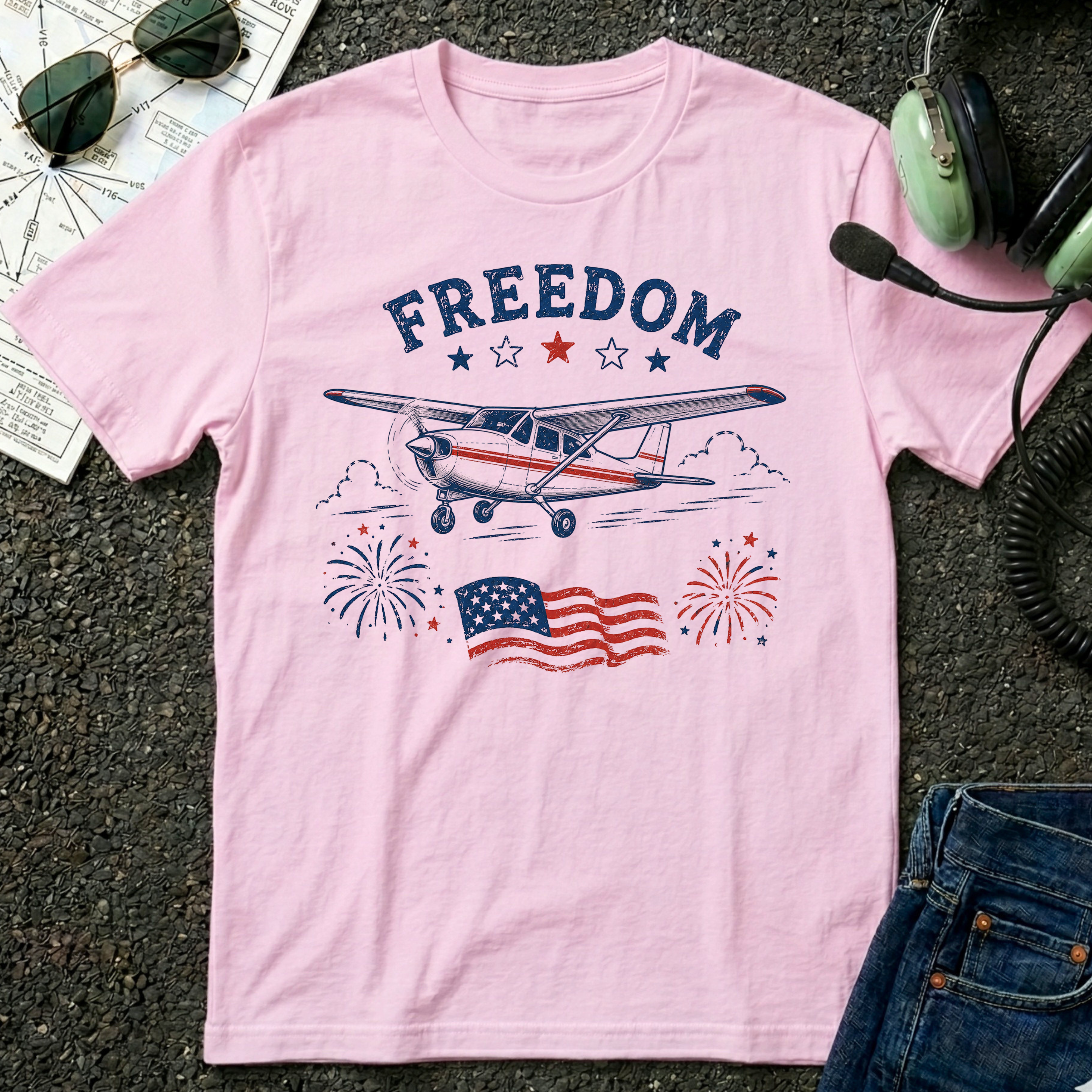Freedom Airplane T-Shirt
