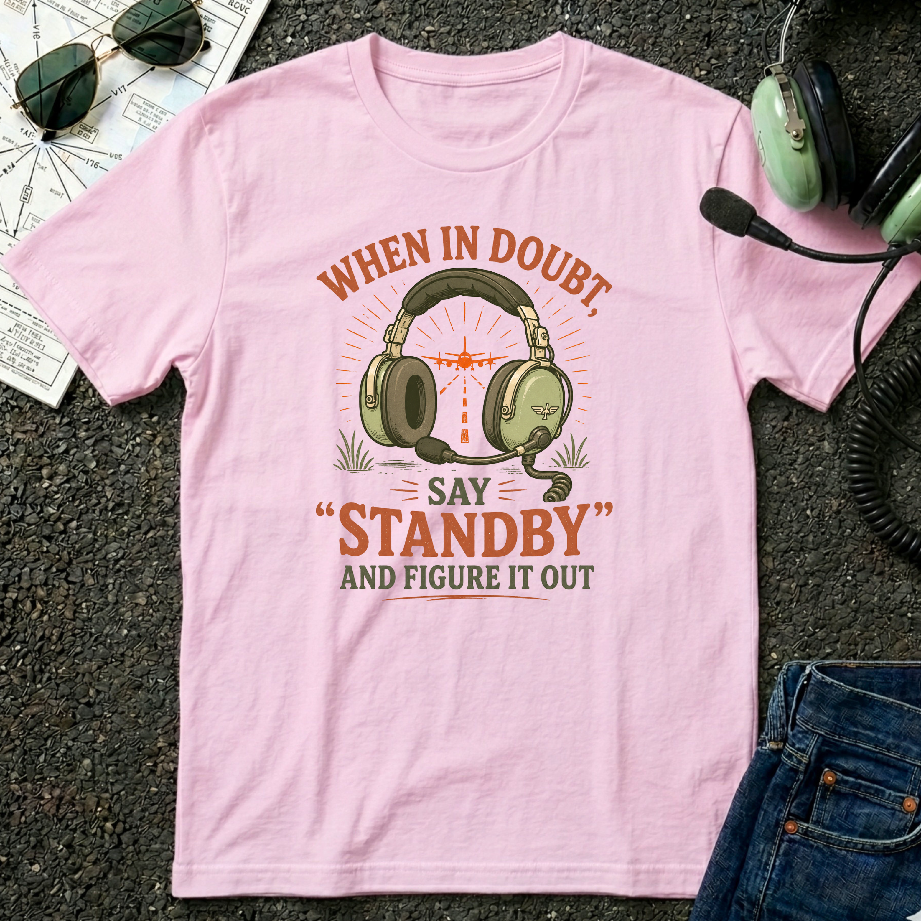 When in Doubt say Standby and Figure it out T-shirt