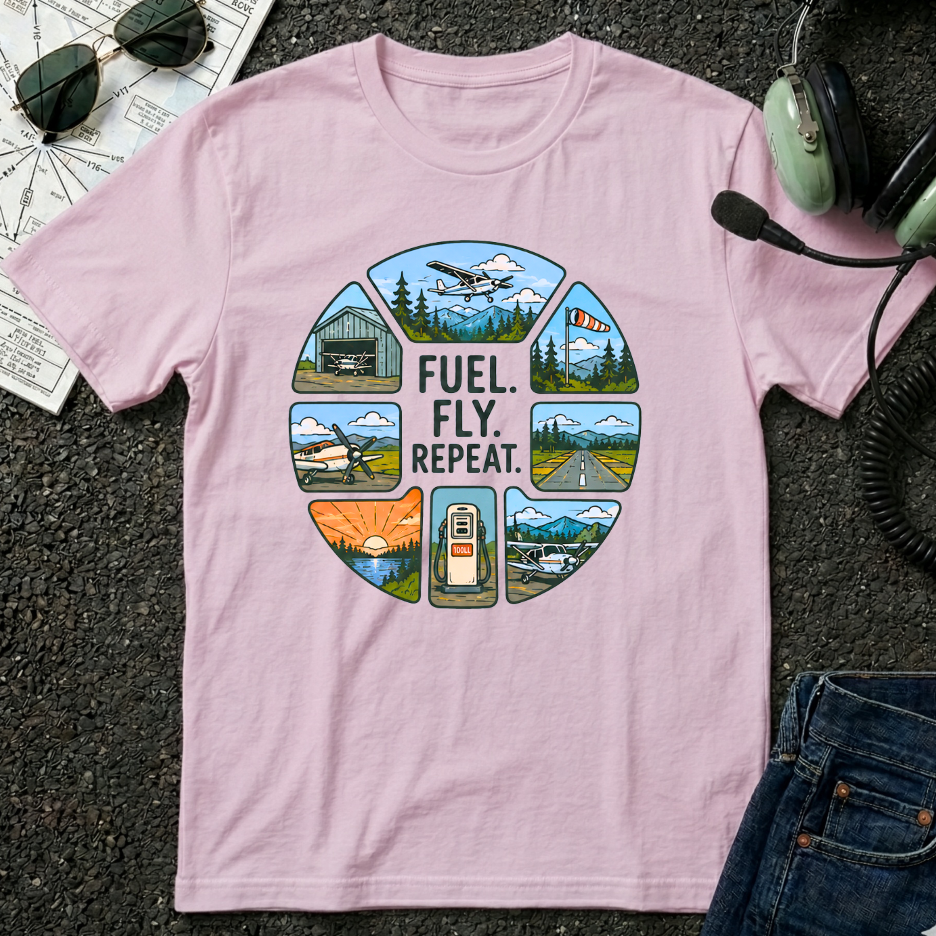 Fuel Fly Repeat Graphic T-Shirt