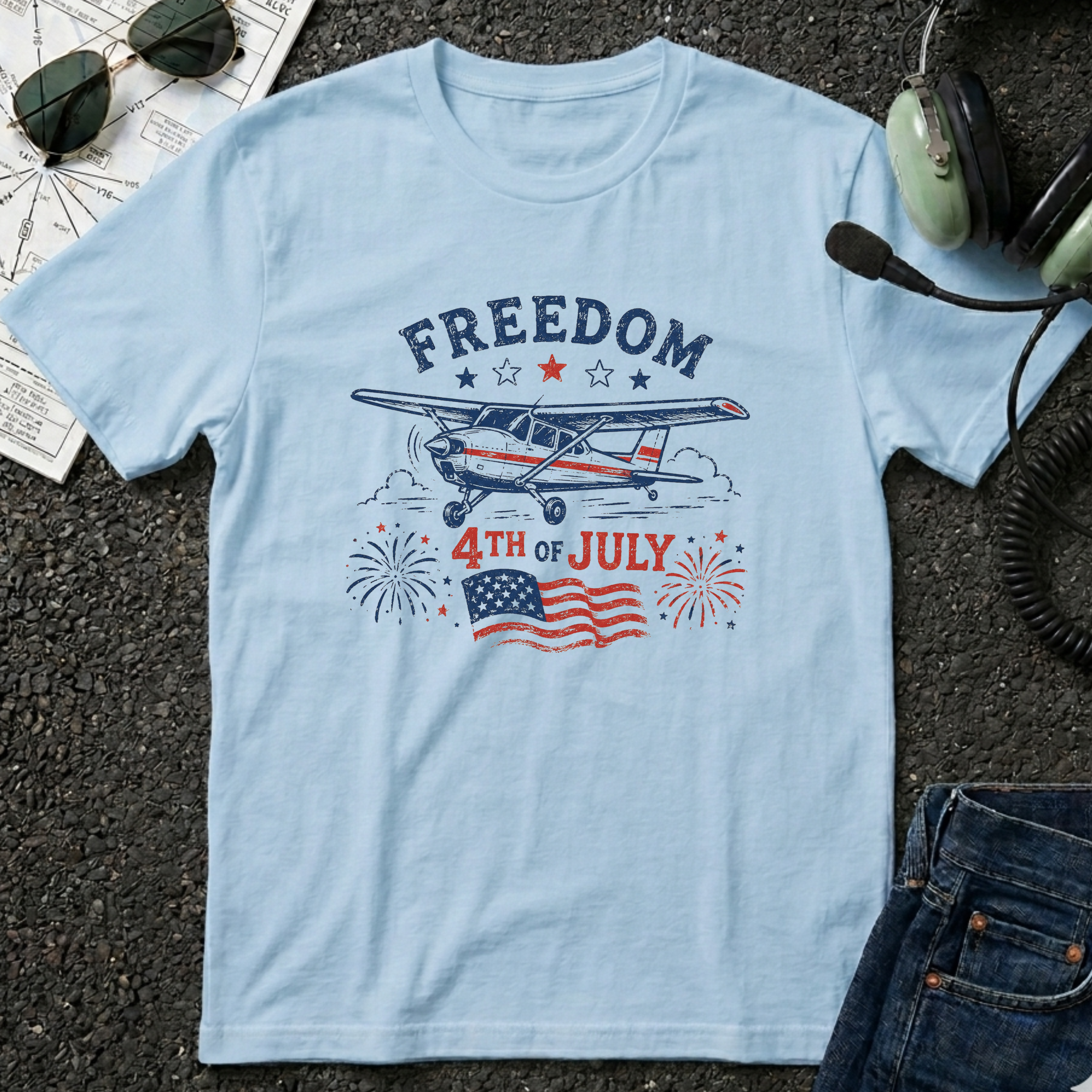 Freedom Airplane T-Shirt