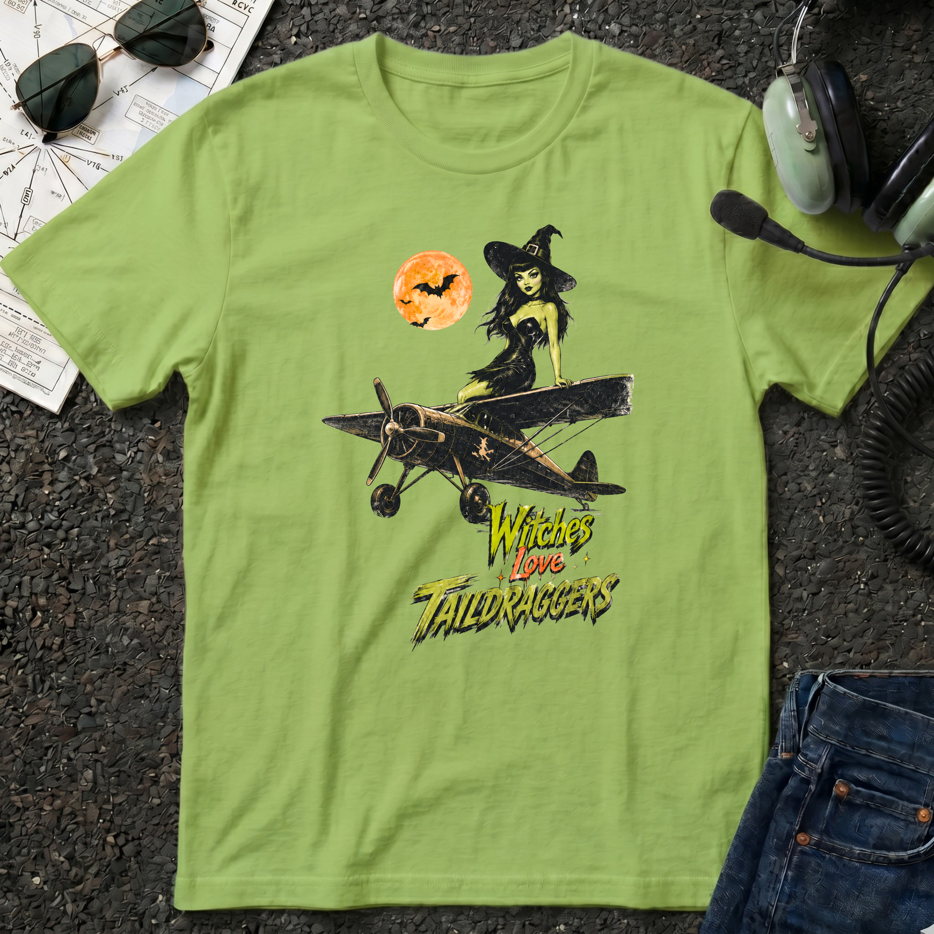 Witches Love Taildraggers - Halloween T-Shirt