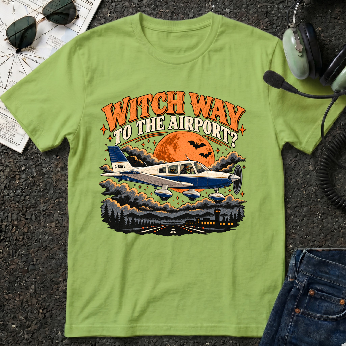 Witch Way to the Airport? T-Shirt