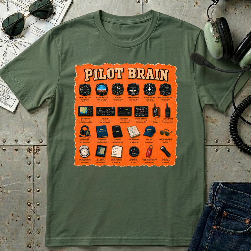 Pilot Brain T-Shirt