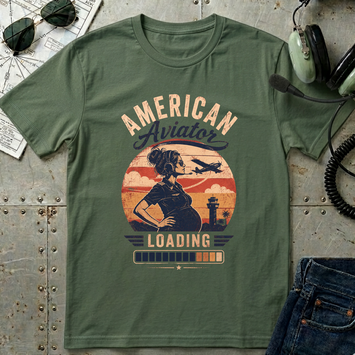 American Aviator Loading T-Shirt