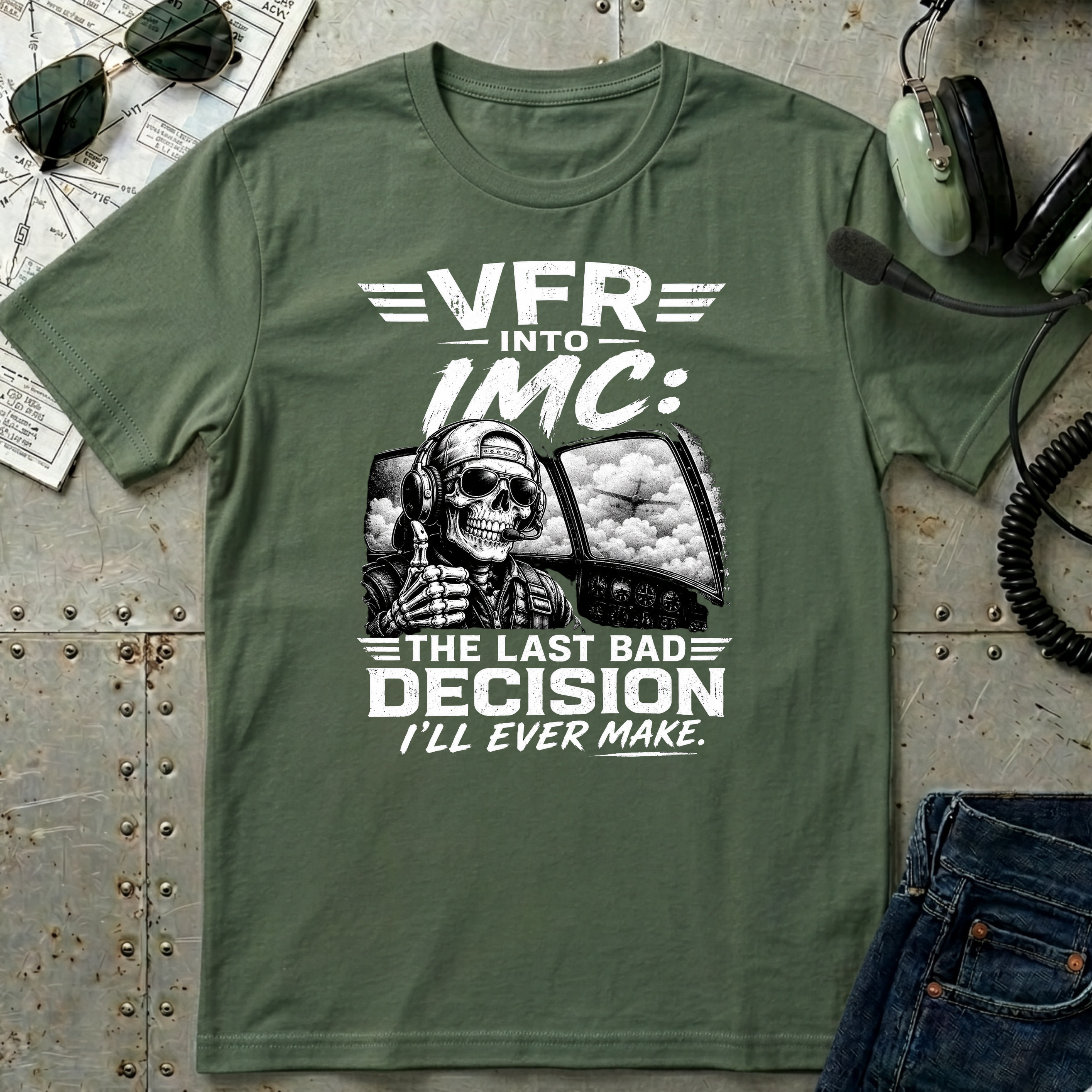 My Last Bad Decision Skeleton T-Shirt