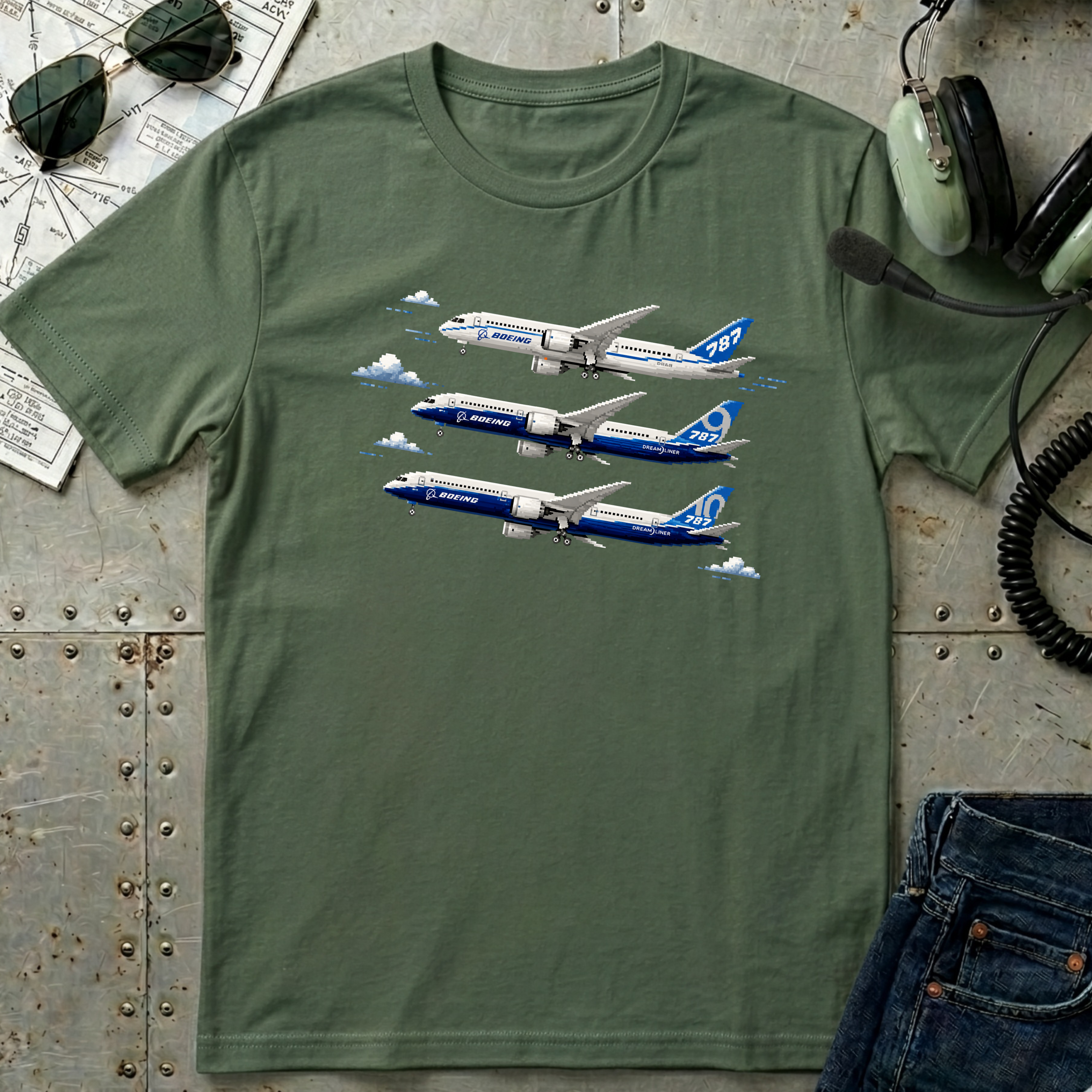787 Airplane T-Shirt