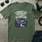 Therapy is Expensive graphic - Airplane T-Shirt