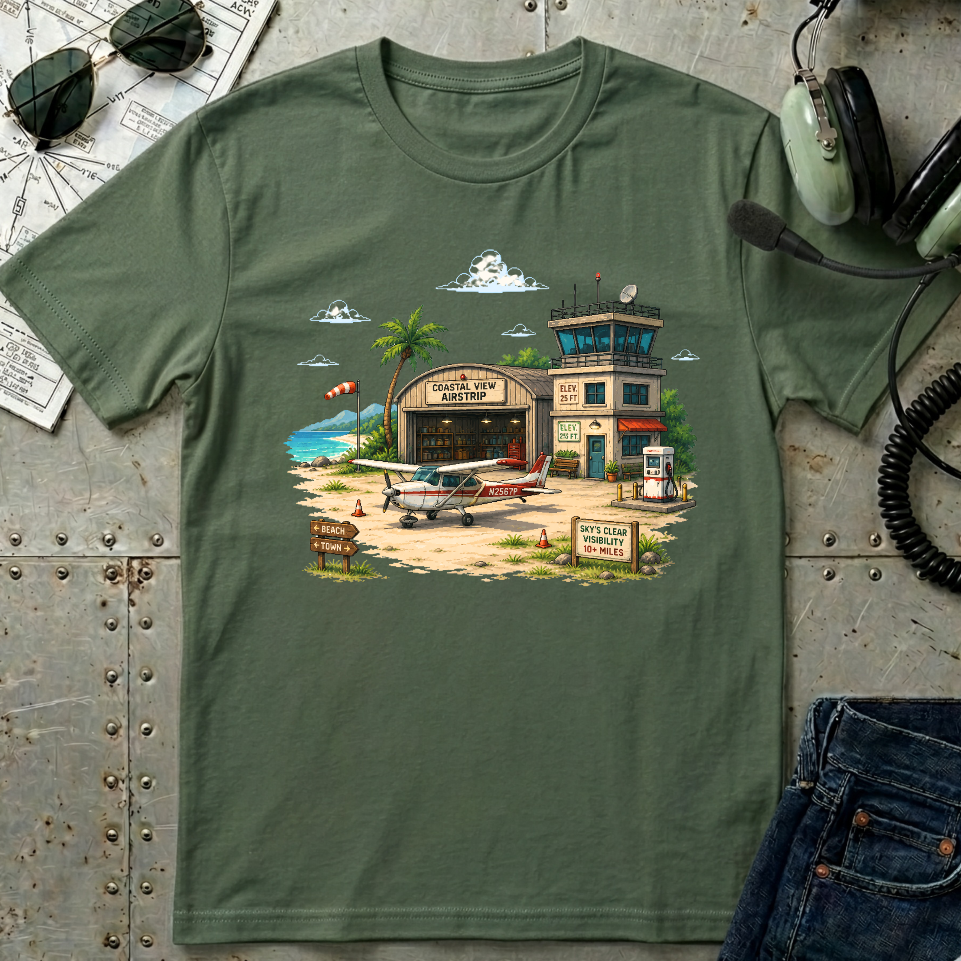 Beach Airport T-Shirt