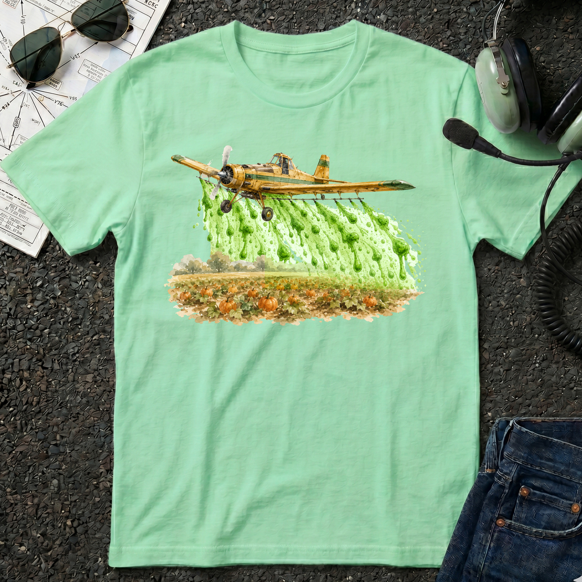 Monster Goo Crop Duster T-Shirt