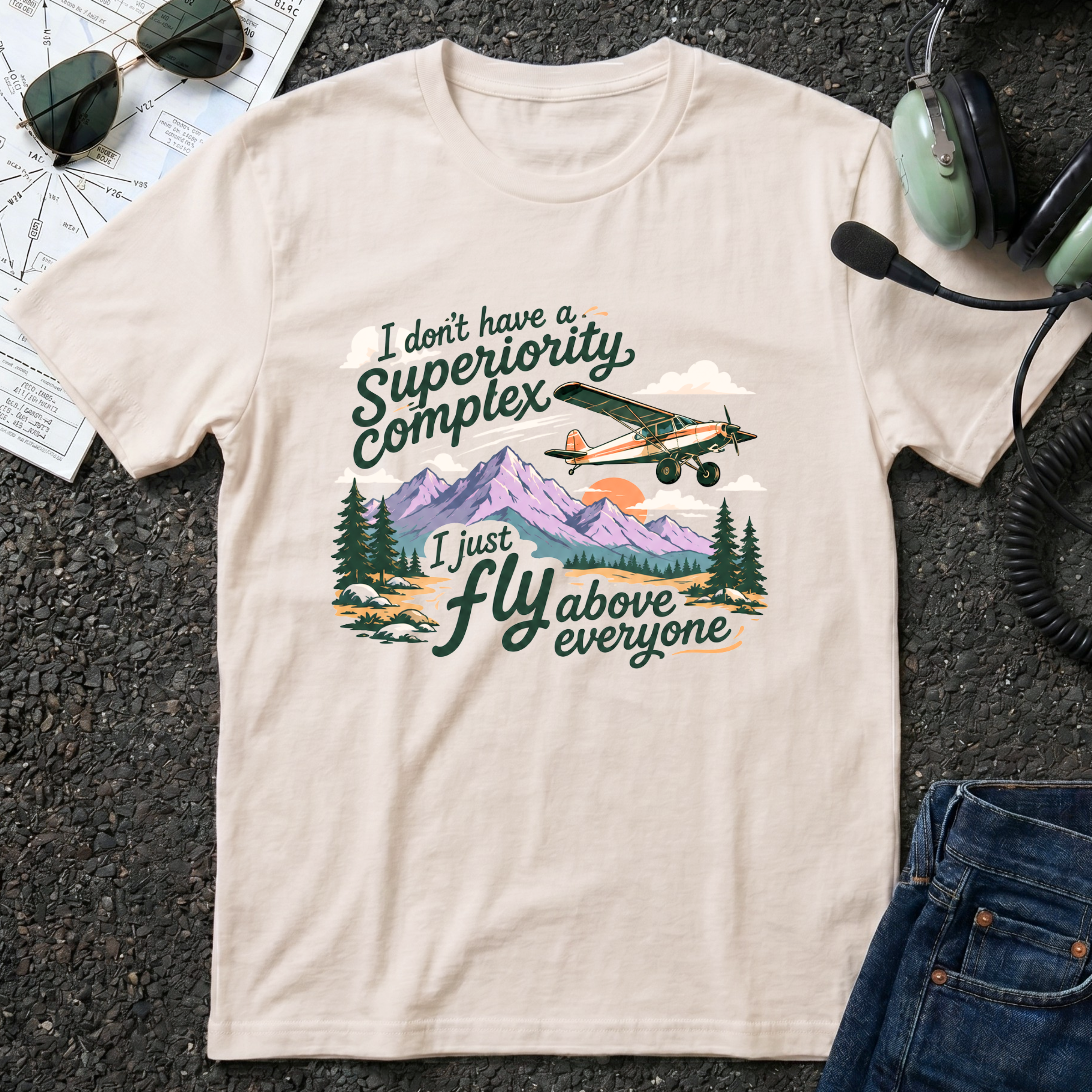 Fly Above Taildragger T-Shirt