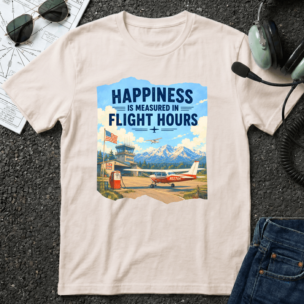 Happiness is Measured in Flight Hours T-Shirt
