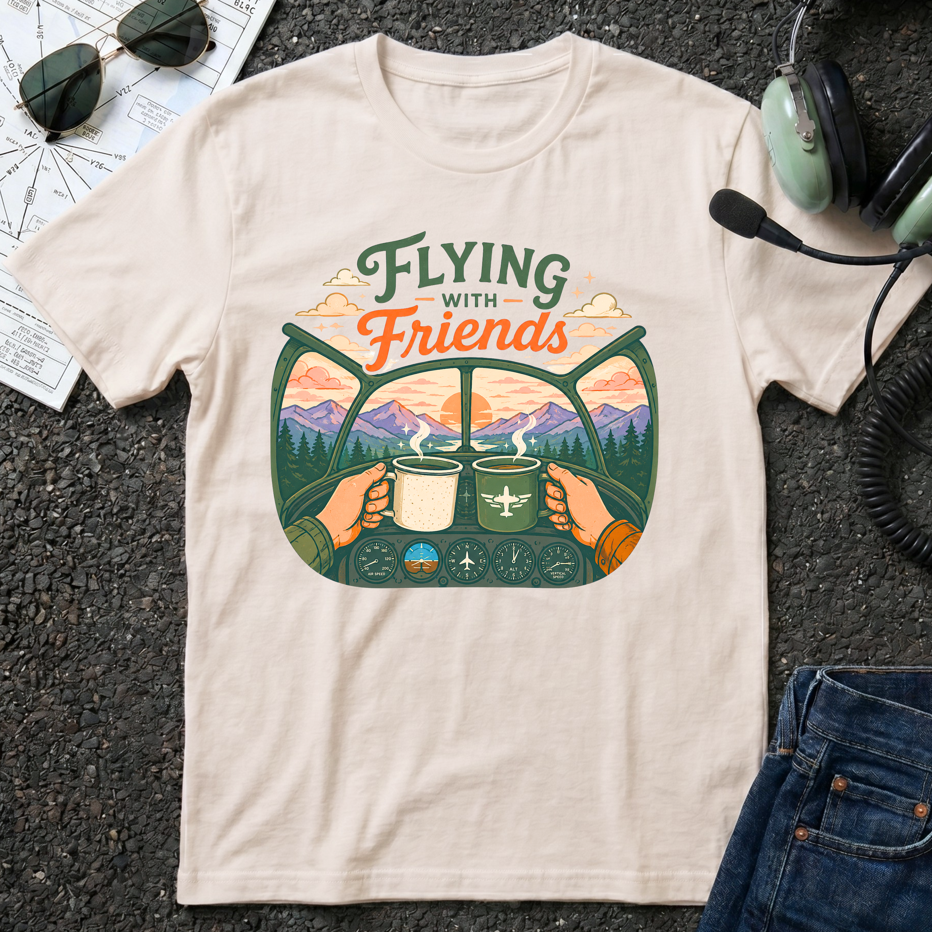 Flying With Friends T-Shirt