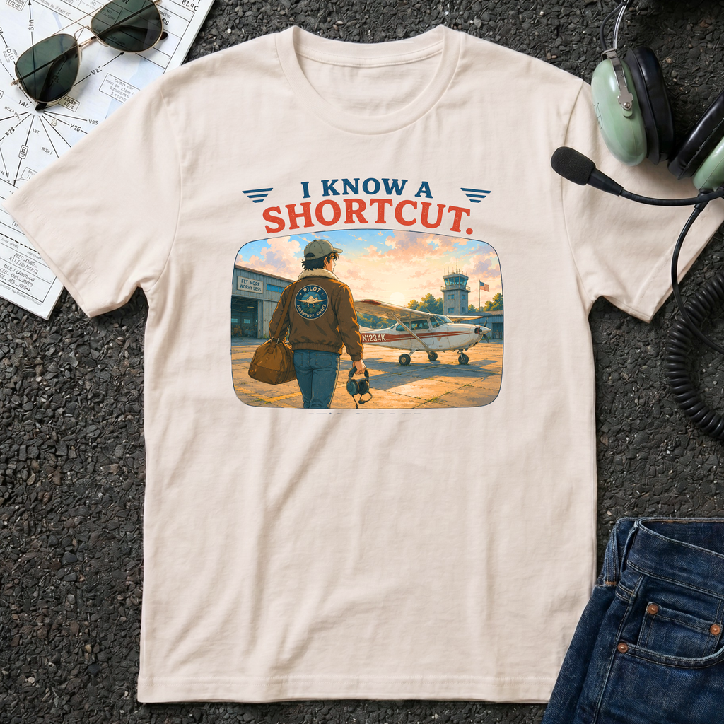 I Know a Shortcut Airplane T-Shirt