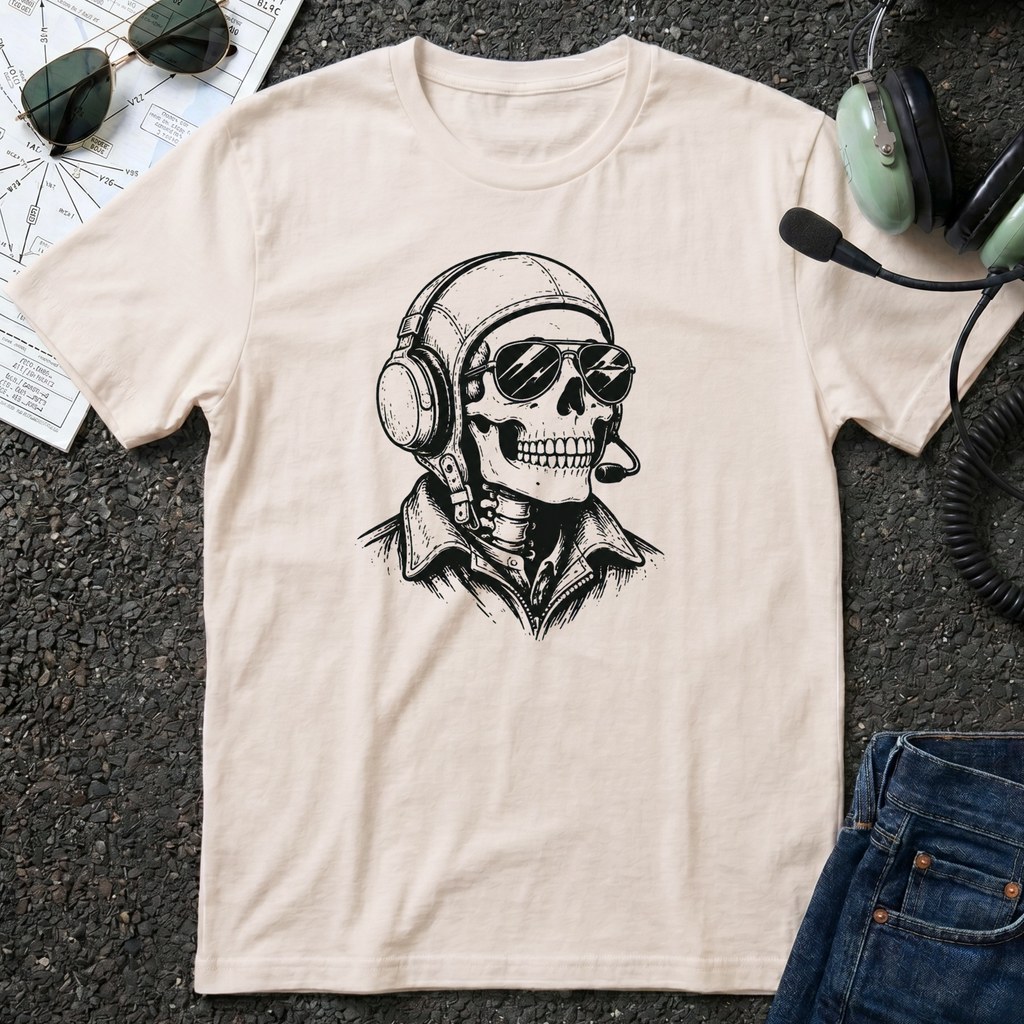 Skull Pilot - Halloween T-Shirt