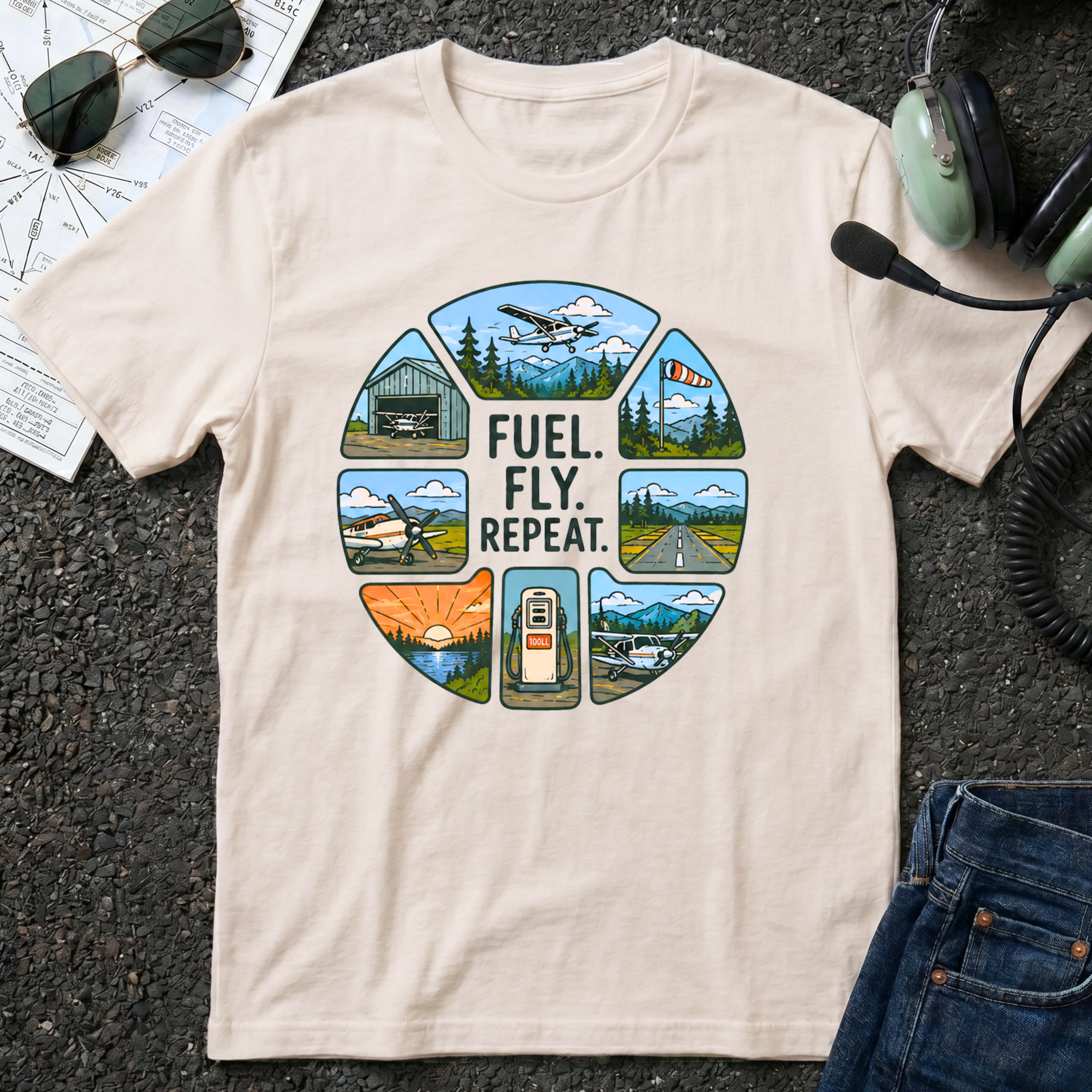 Fuel Fly Repeat Graphic T-Shirt