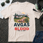 AVGAS in the Blood Graphic T-Shirt