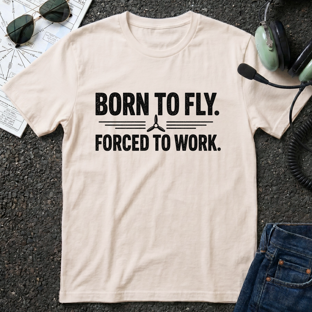 Born to Fly, Forced to Work T-Shirt