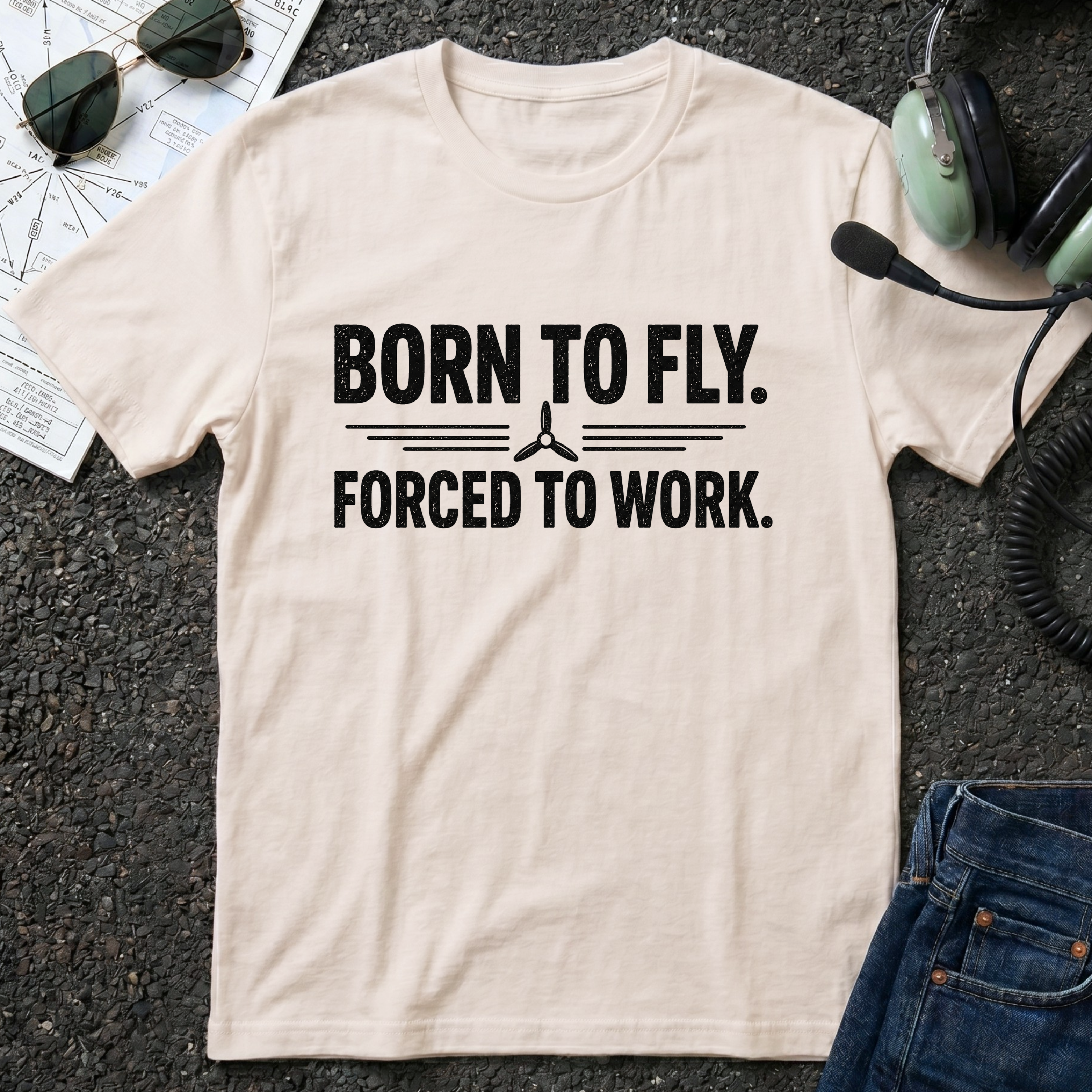 Born to Fly, Forced to Work T-Shirt