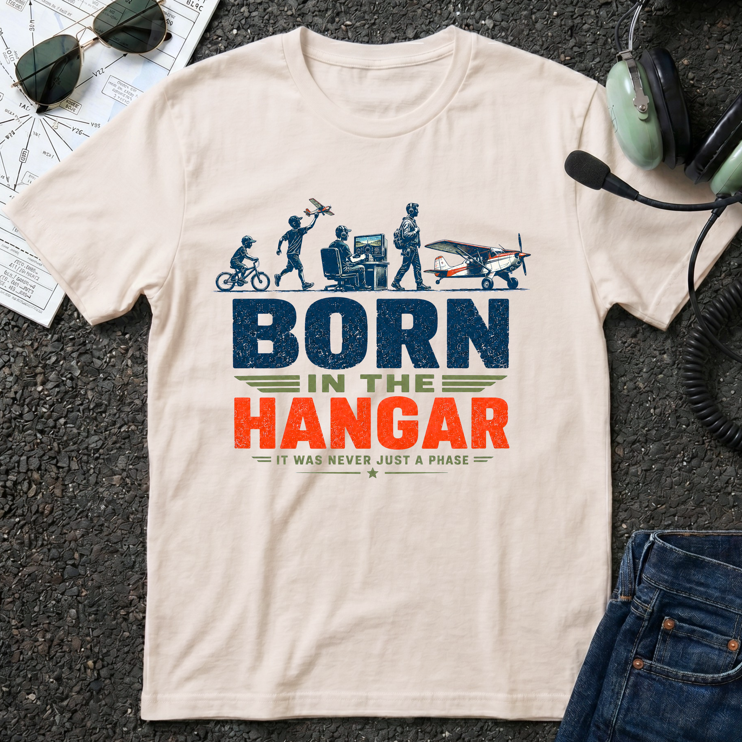 Born in the Hangar T-shirt