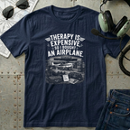 Therapy is Expensive graphic - Airplane T-Shirt