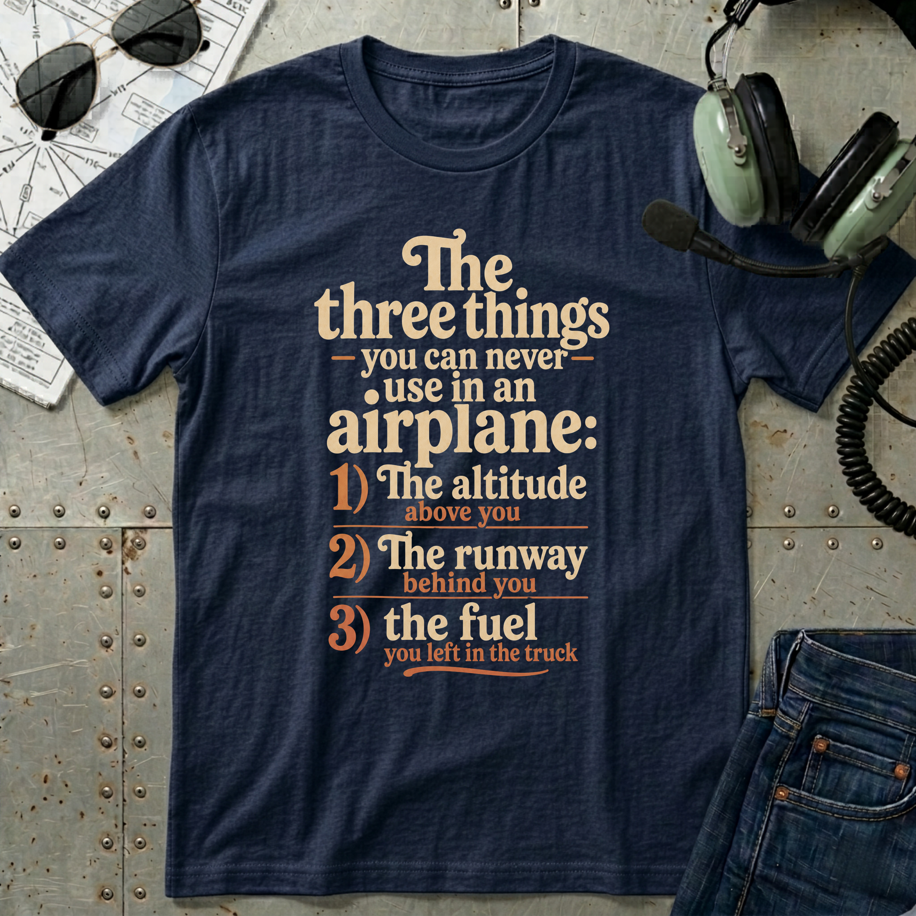 The Three Things in an Airplane. T-Shirt