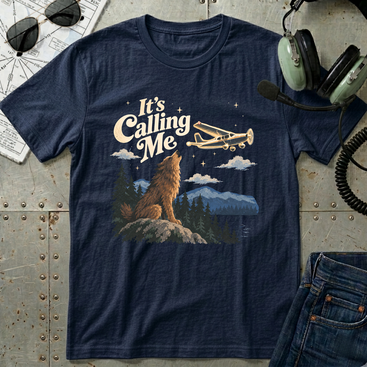 It's Calling Me - Airplane T-shirt