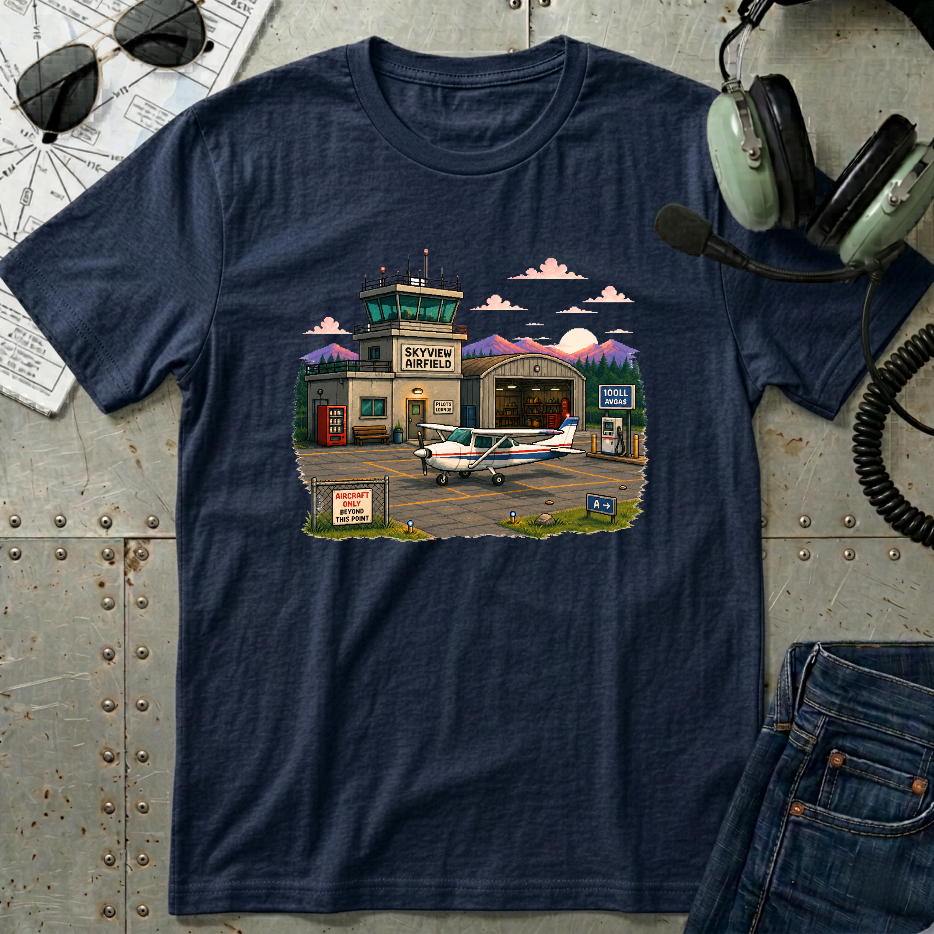 Sunset Airfield T-Shirt