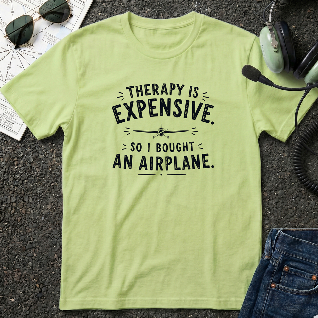 Therapy is Expensive - Airplane T-Shirt