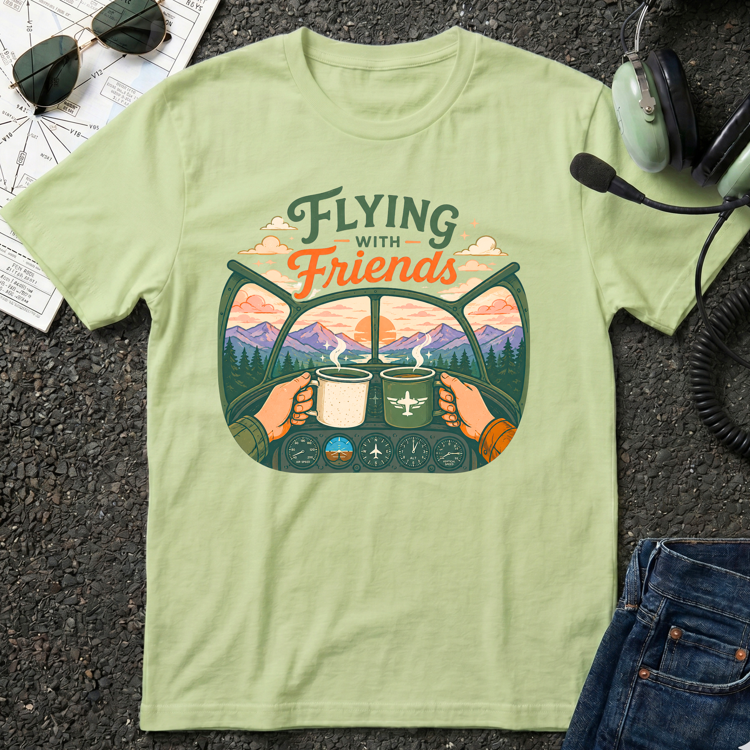 Flying With Friends T-Shirt