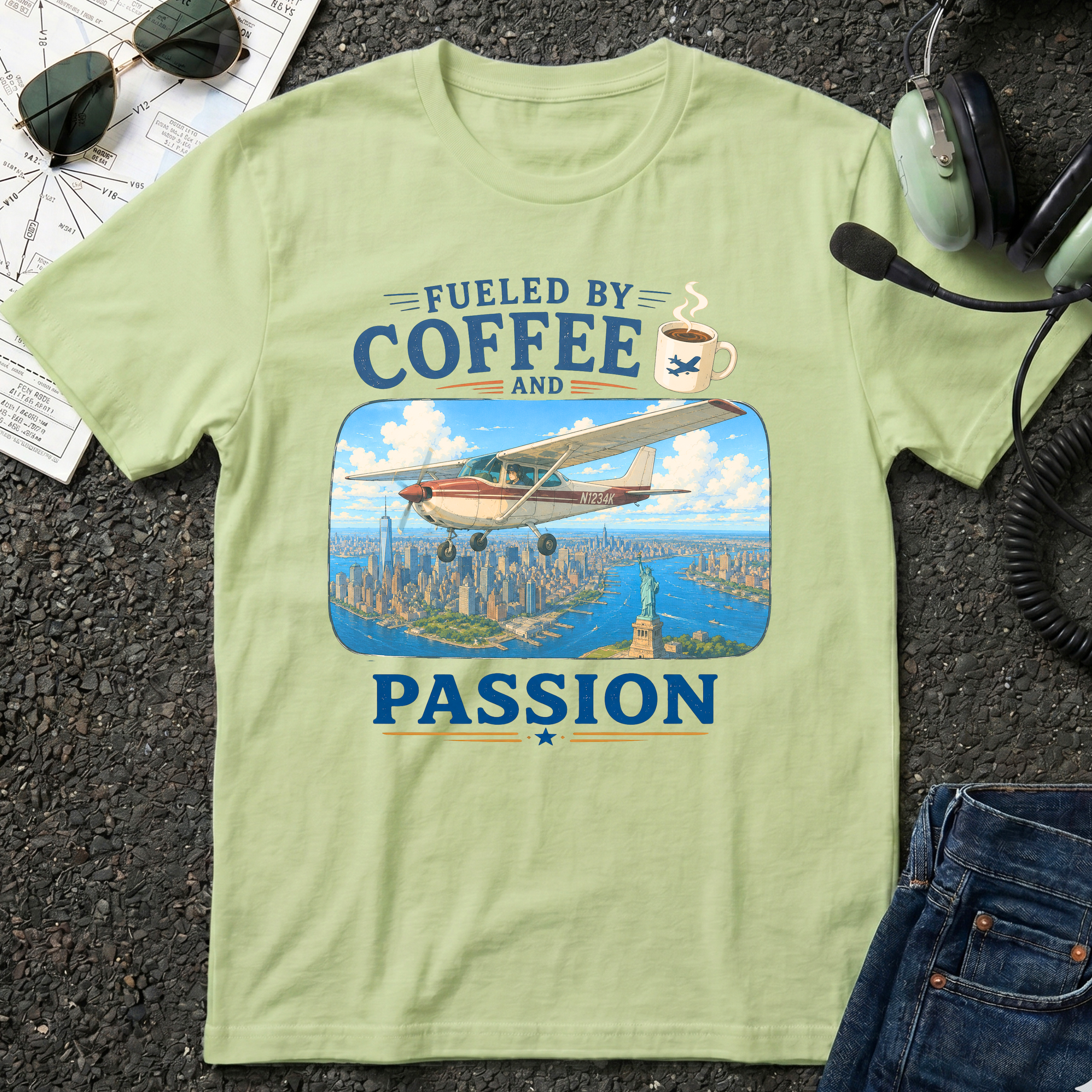 Fueled By Coffee and Passion C-152 T-Shirt