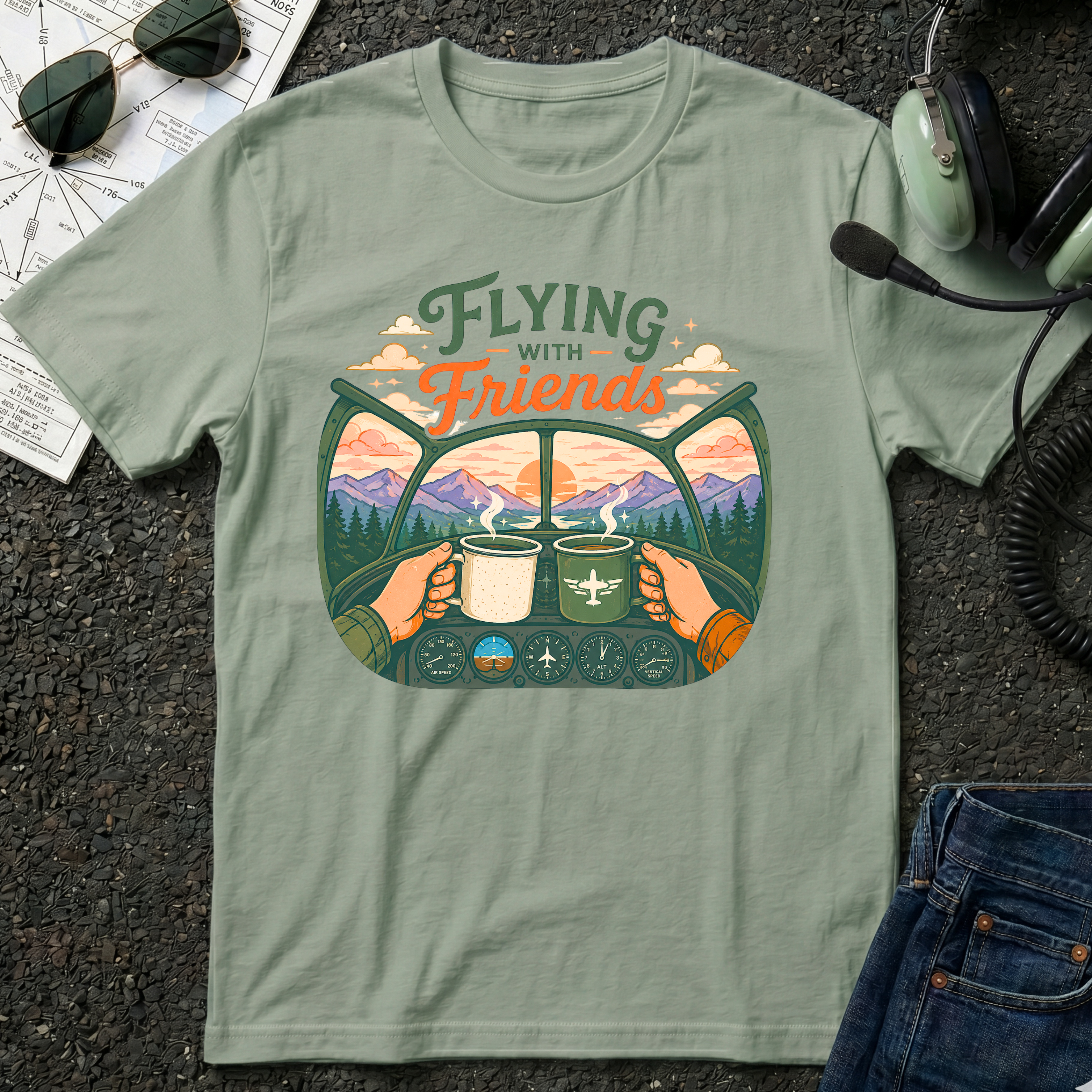 Flying With Friends T-Shirt