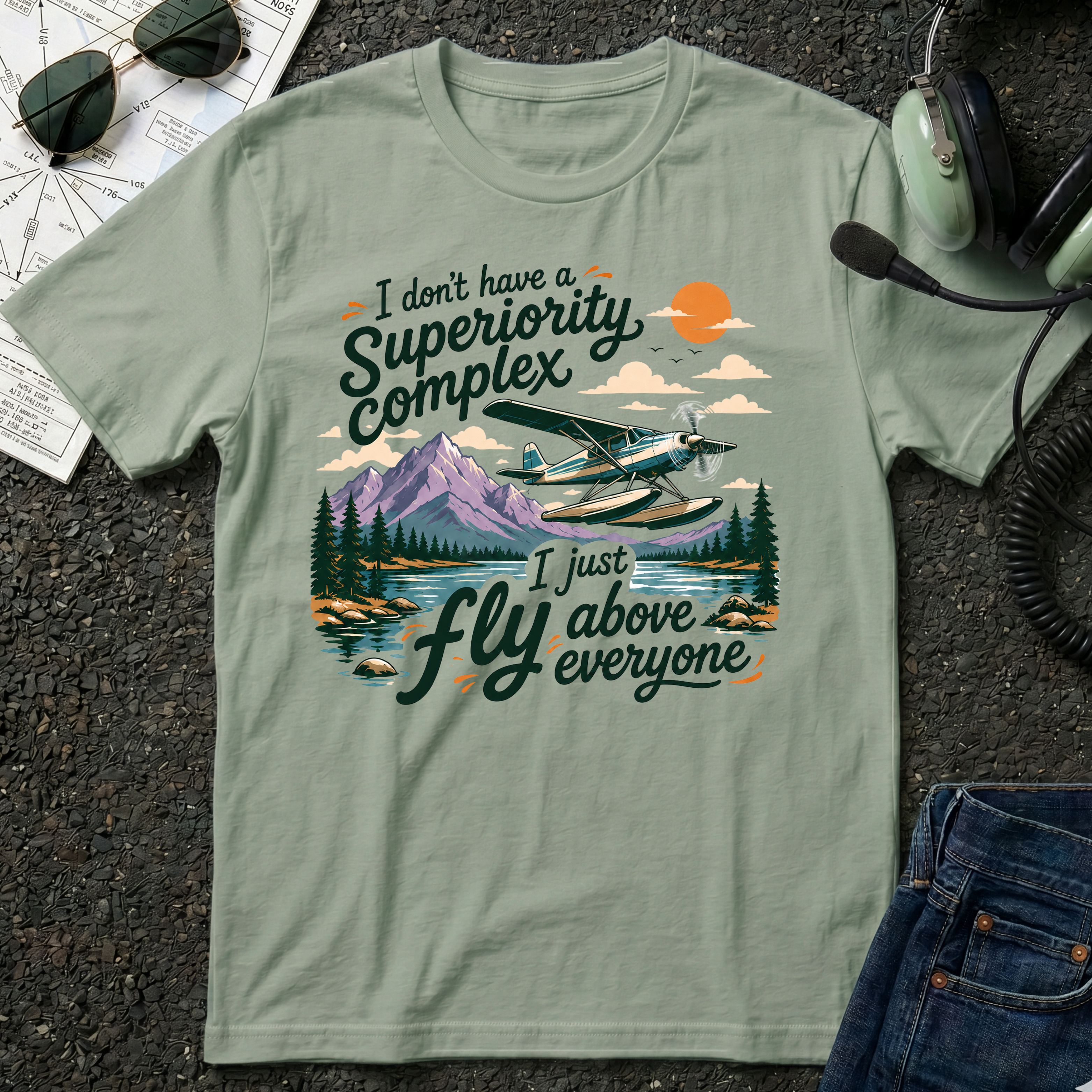 Fly Above Seaplane T-Shirt