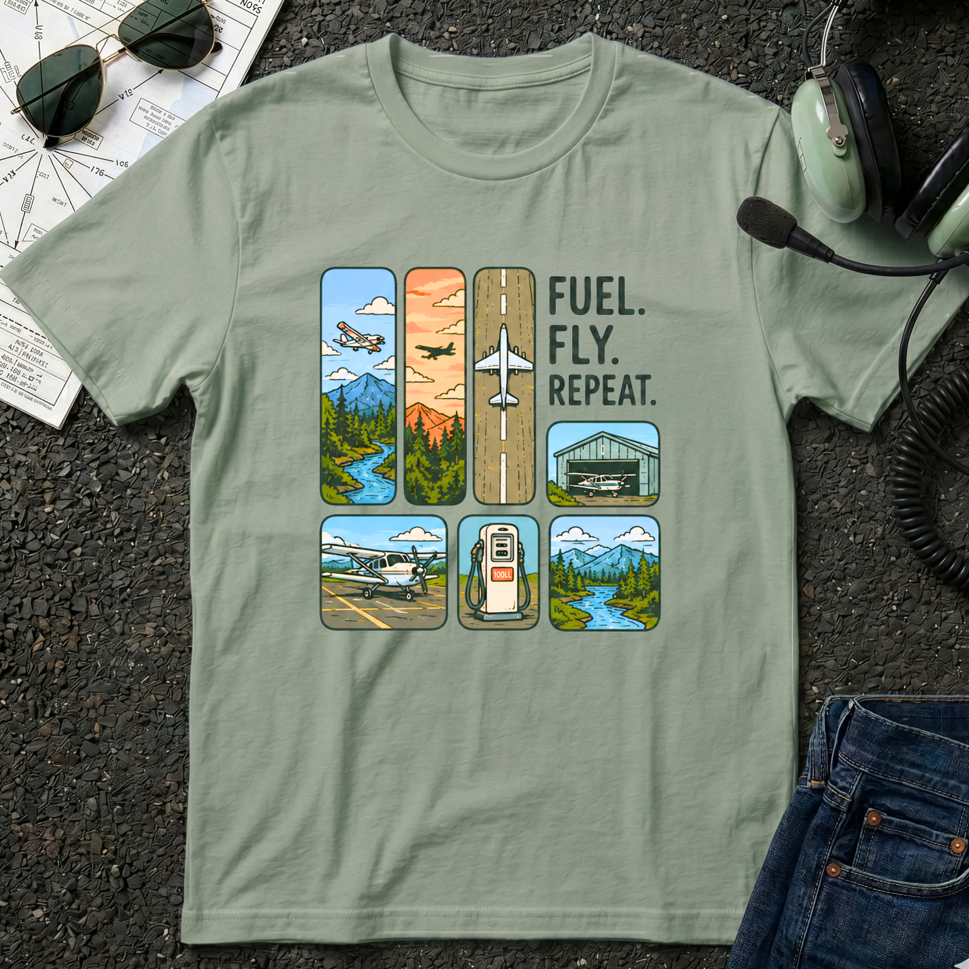 Fuel Fly Repeat Graphik T-Shirt