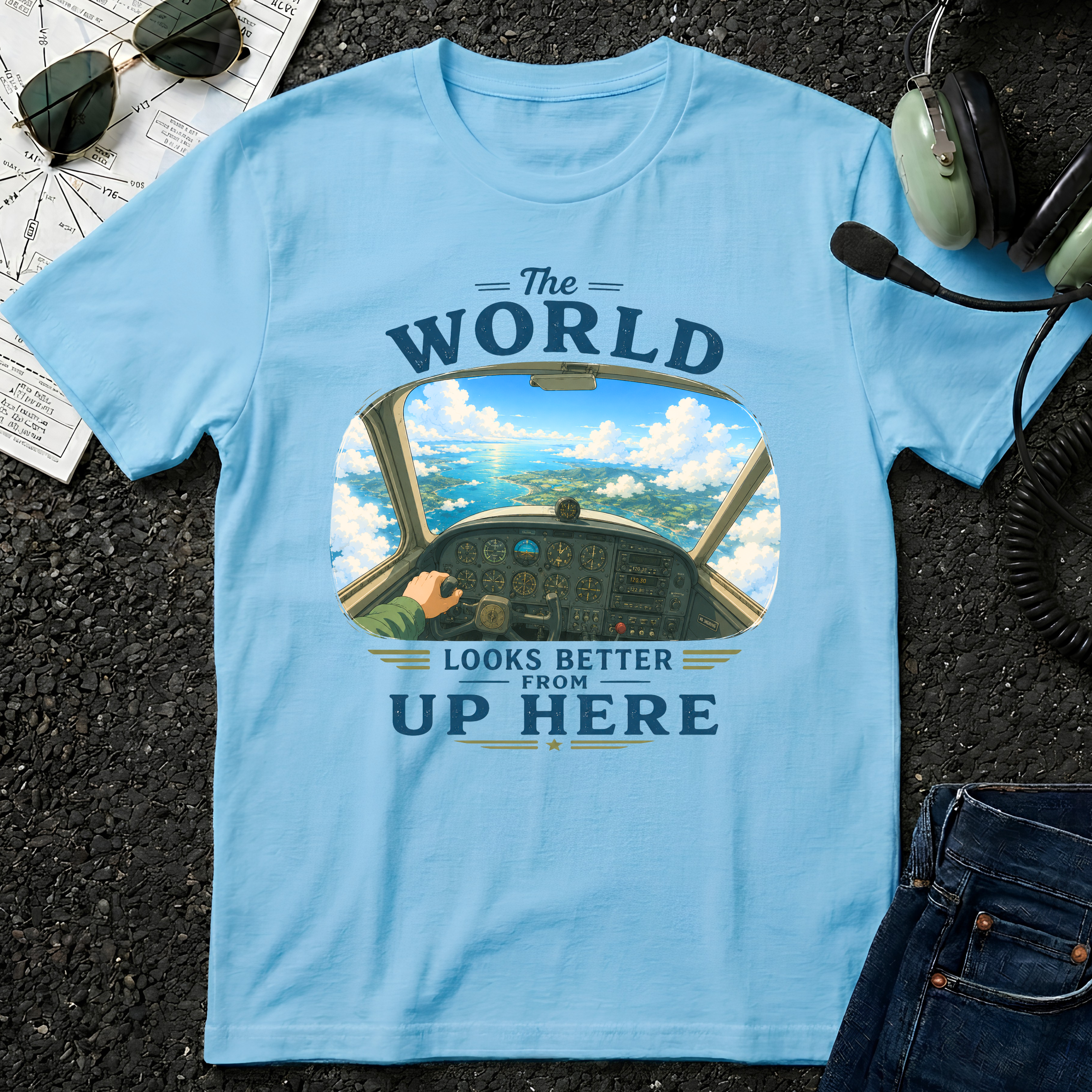The World Looks Better From Up Here T-Shirt