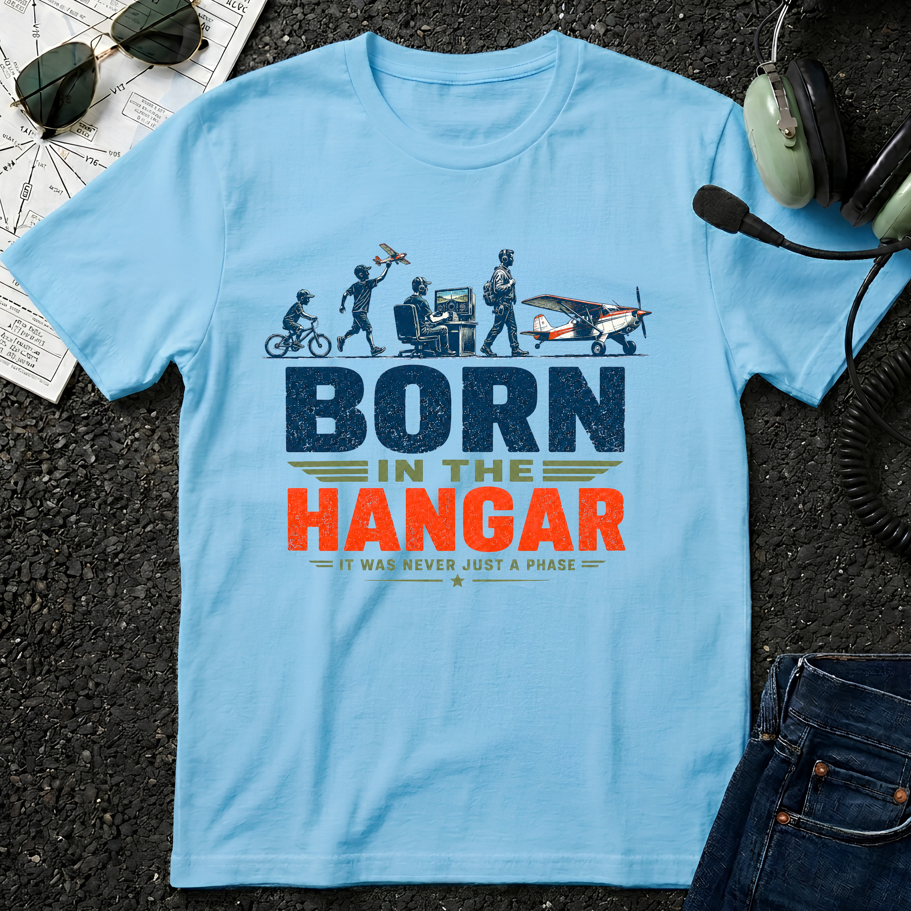 Born in the Hangar T-shirt