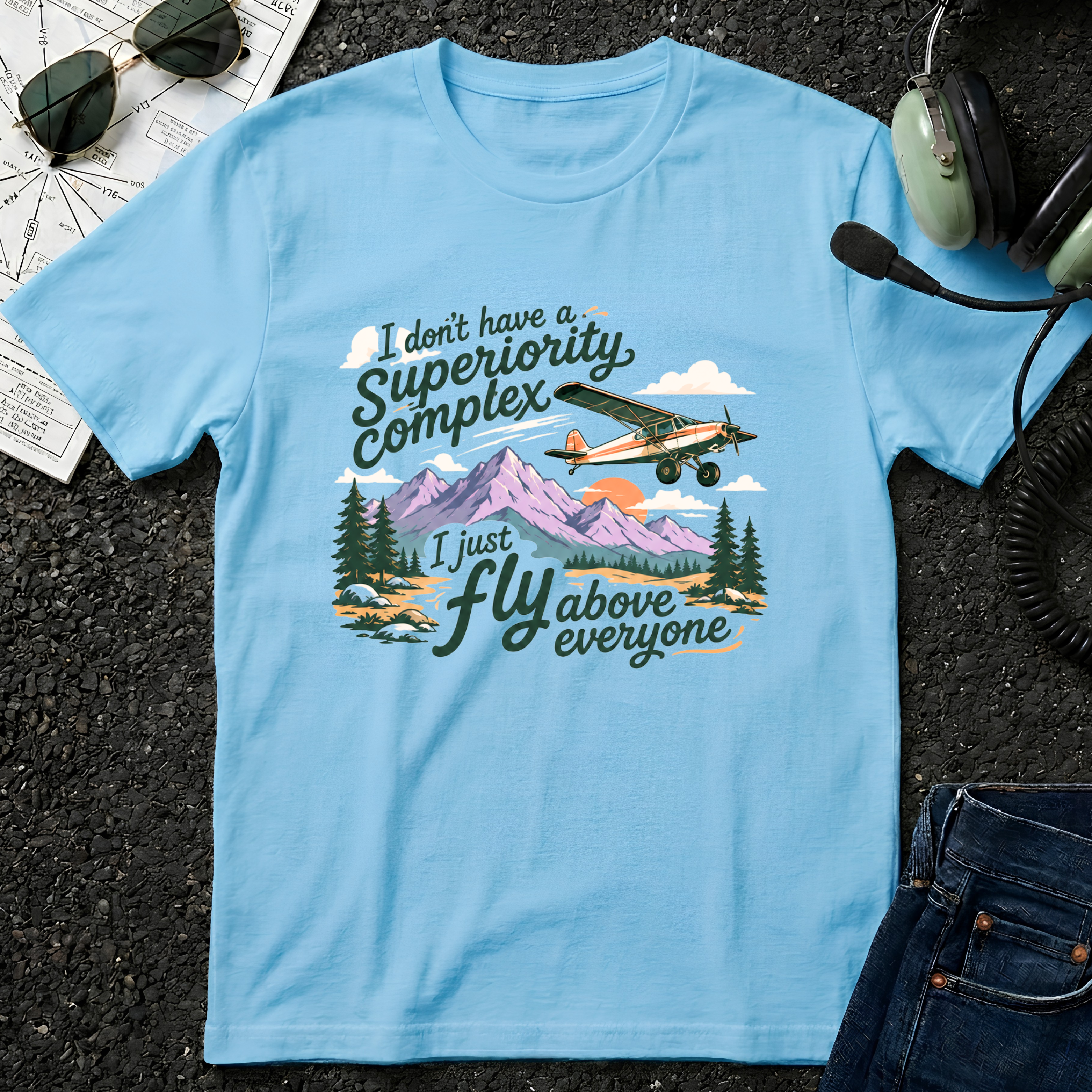 Fly Above Taildragger T-Shirt