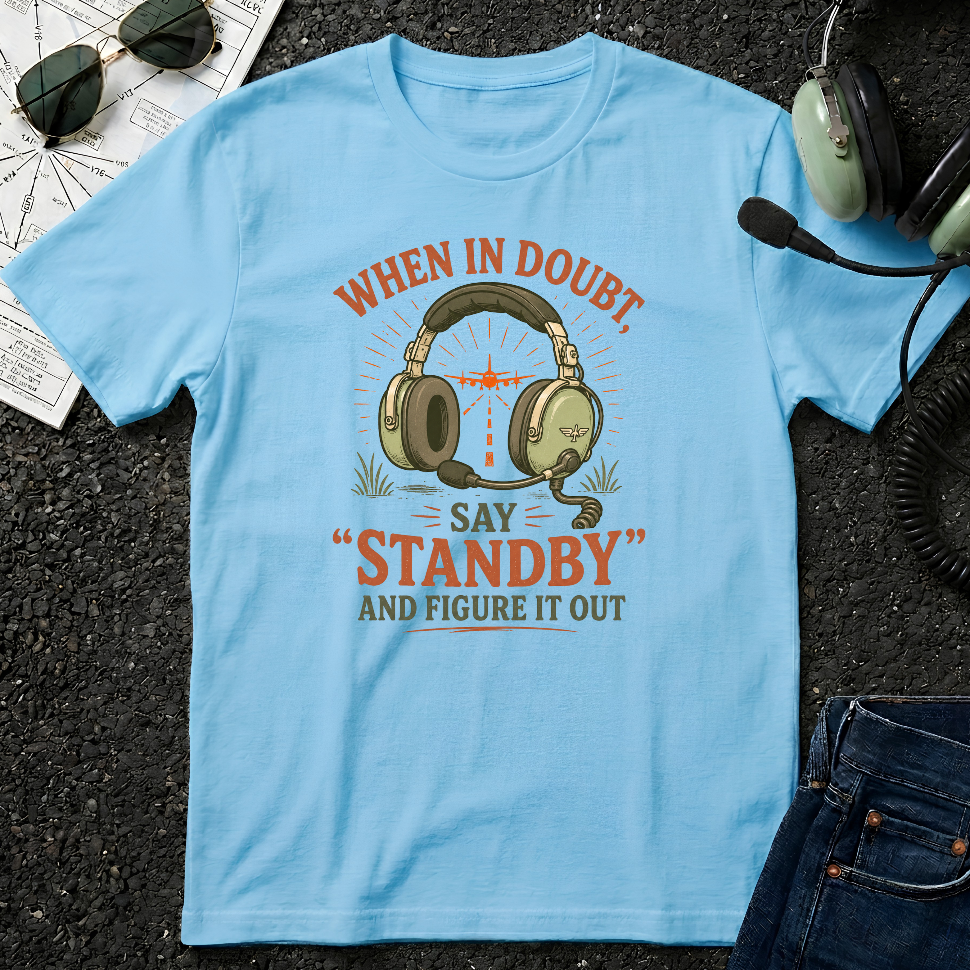 When in Doubt say Standby and Figure it out T-shirt