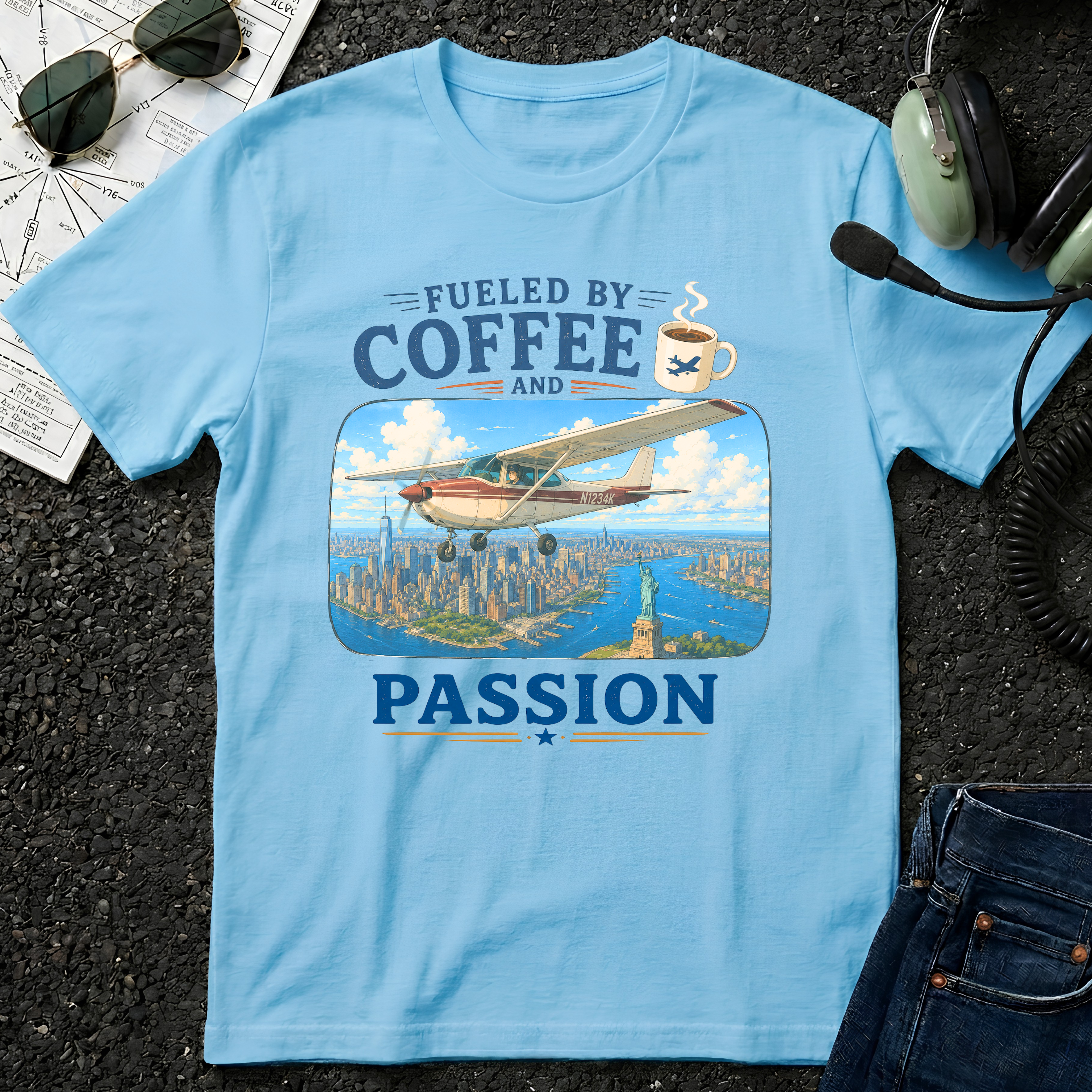 Fueled By Coffee and Passion C-152 T-Shirt