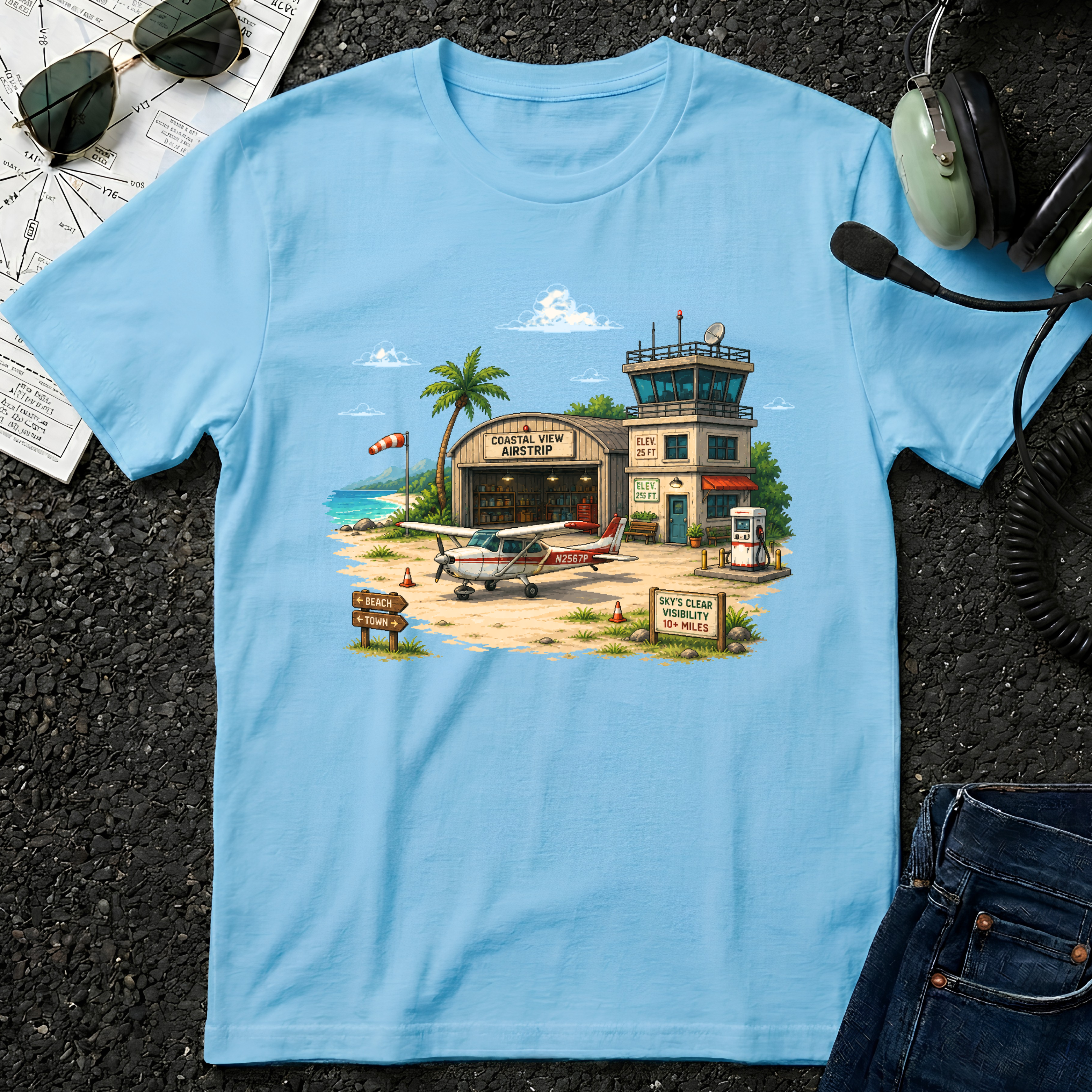 Beach Airport T-Shirt