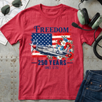 Freedom 250 Years Vintage Airplane T-Shirt