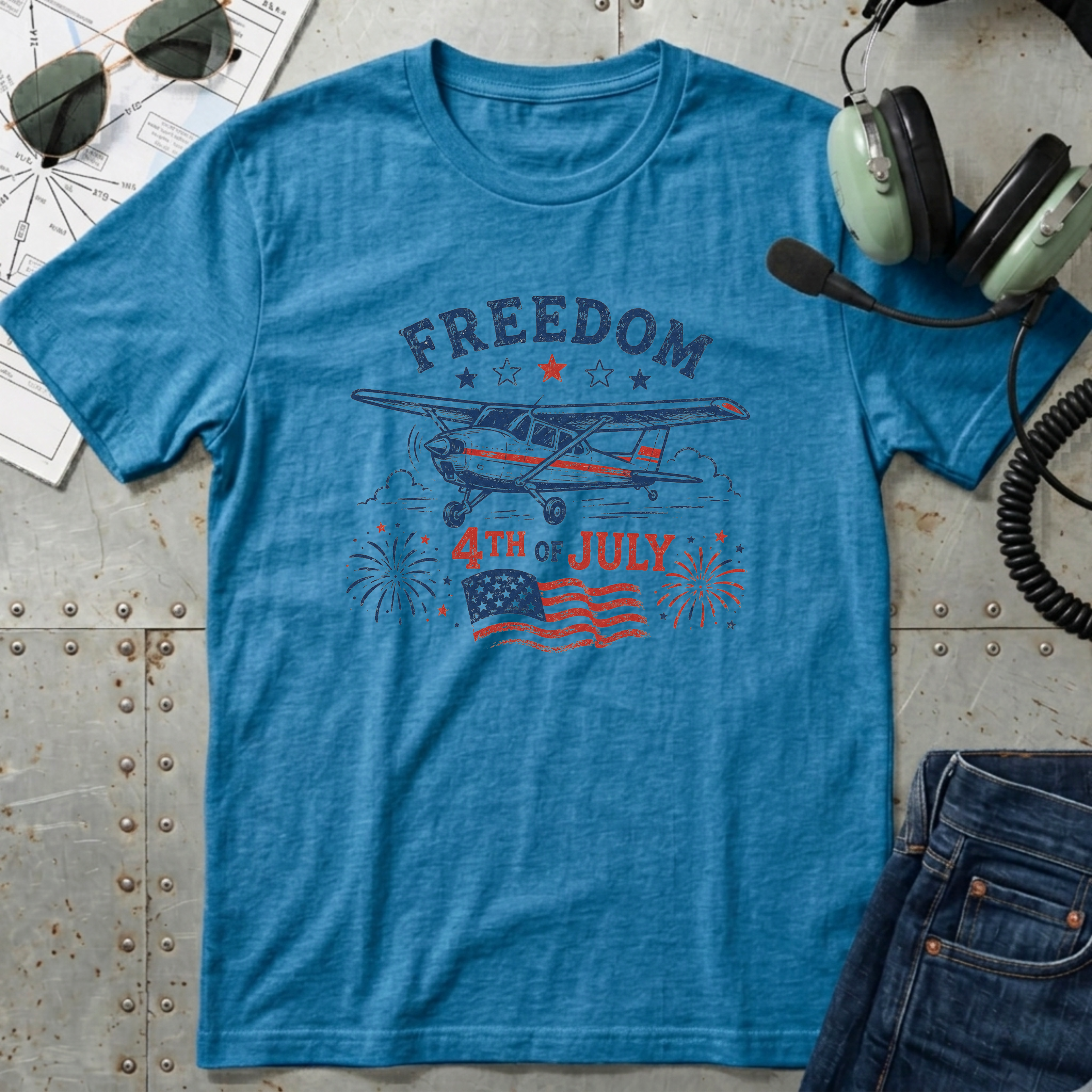 Freedom Airplane T-Shirt