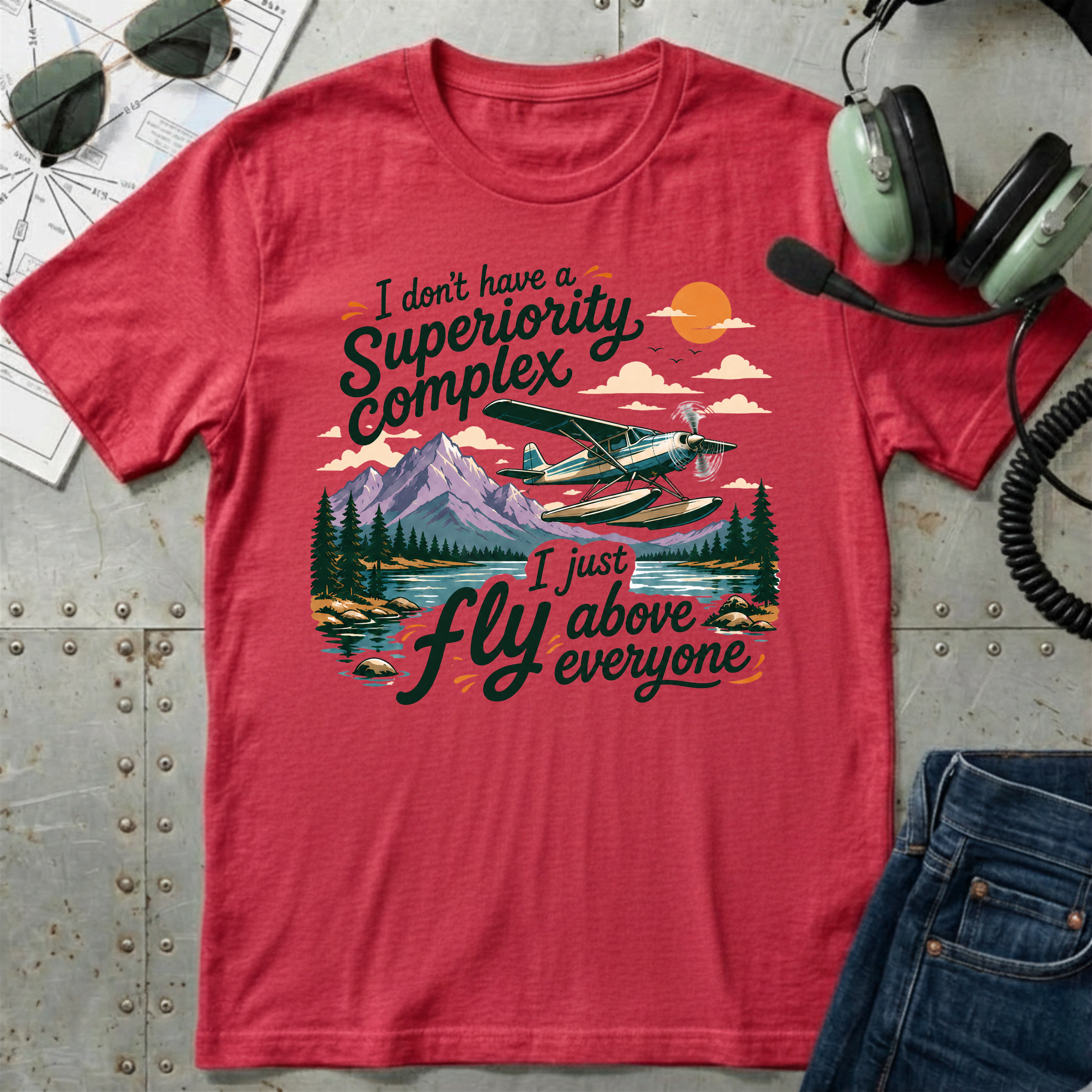 Fly Above Seaplane T-Shirt