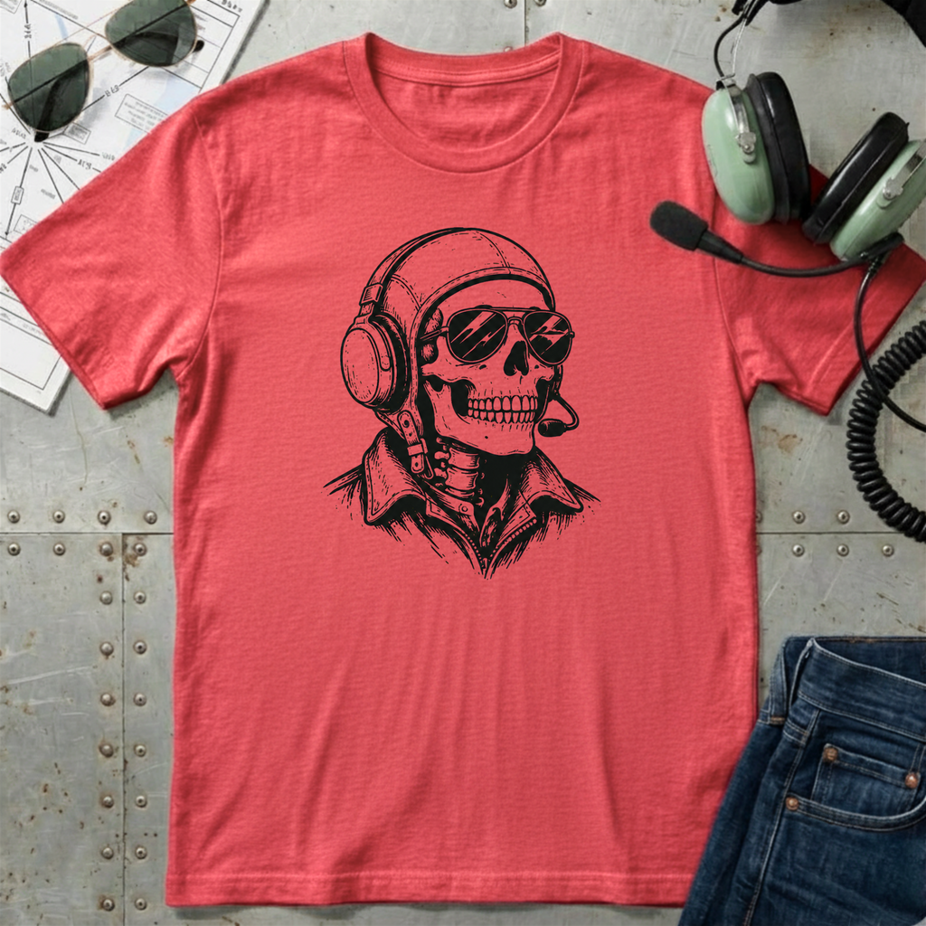 Skull Pilot - Halloween T-Shirt