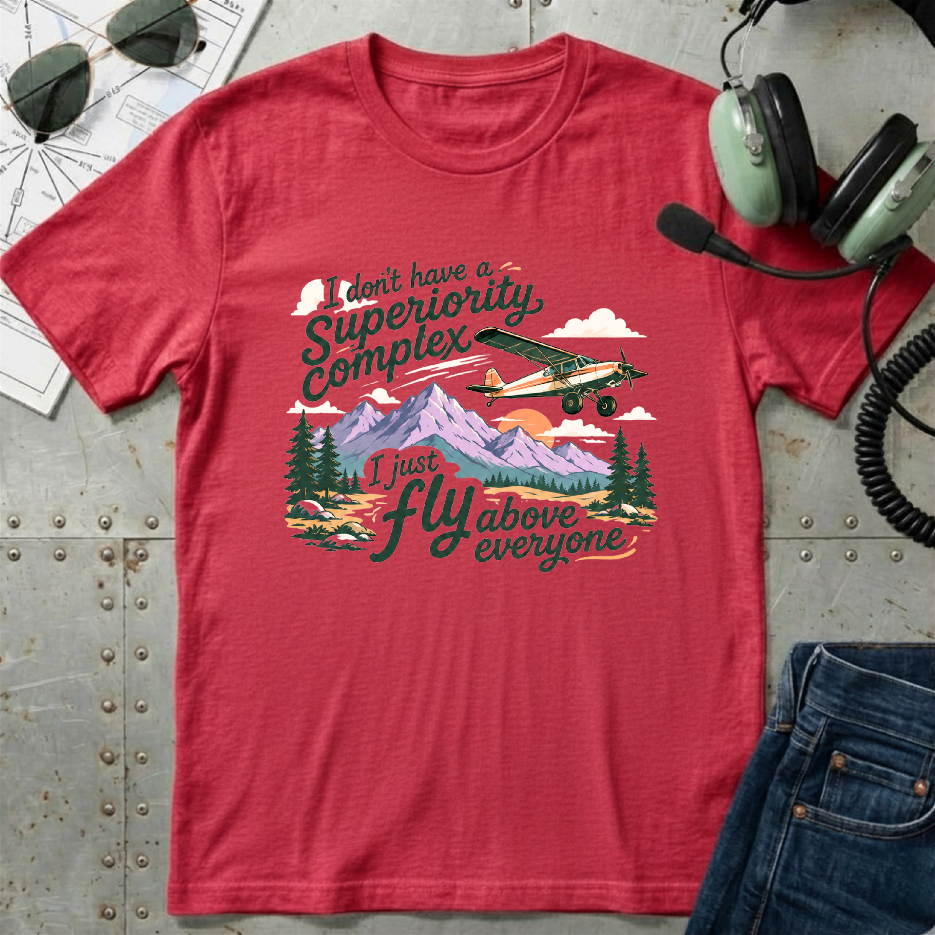 Fly Above Taildragger T-Shirt
