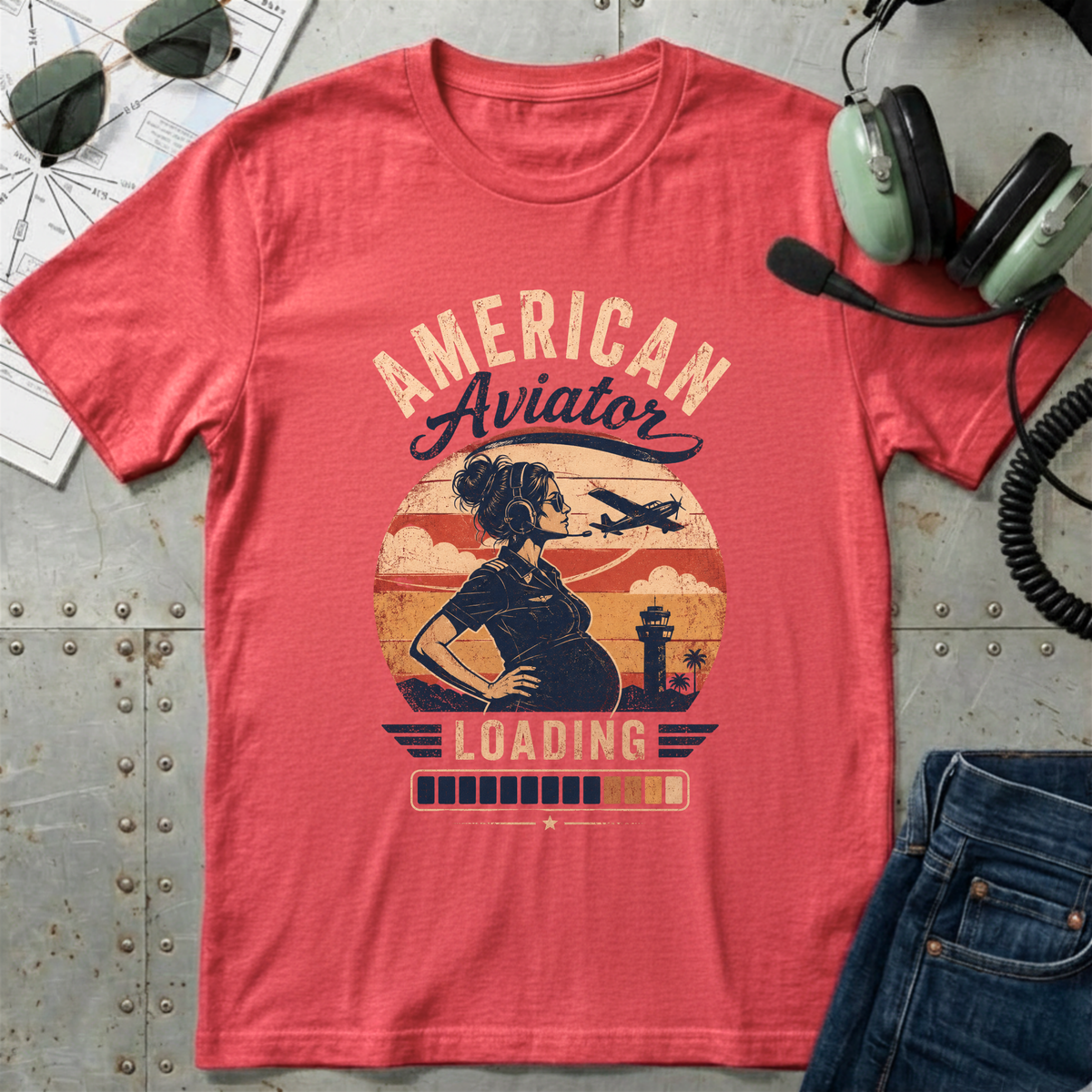 American Aviator Loading T-Shirt