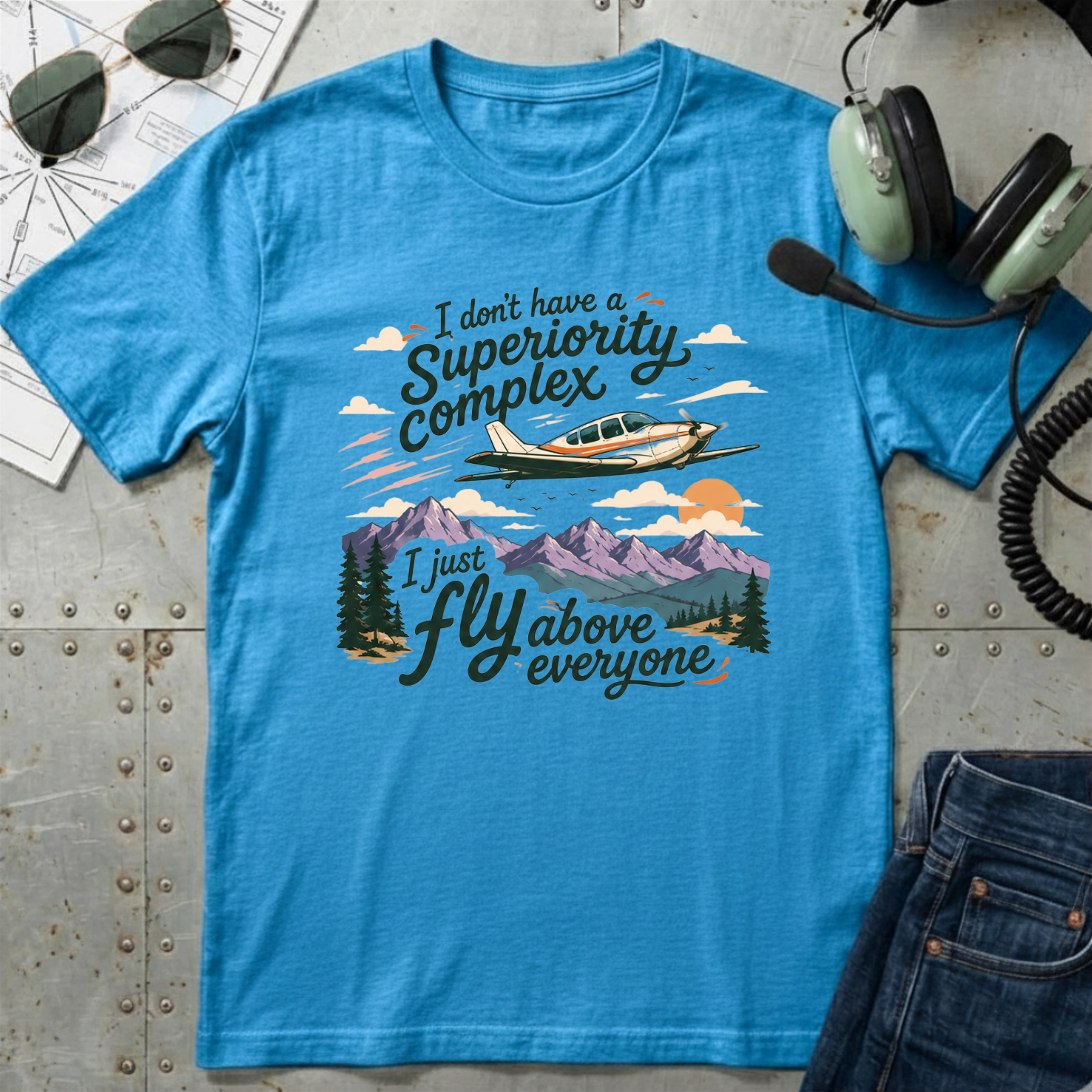 Fly above Single Engine T-Shirt