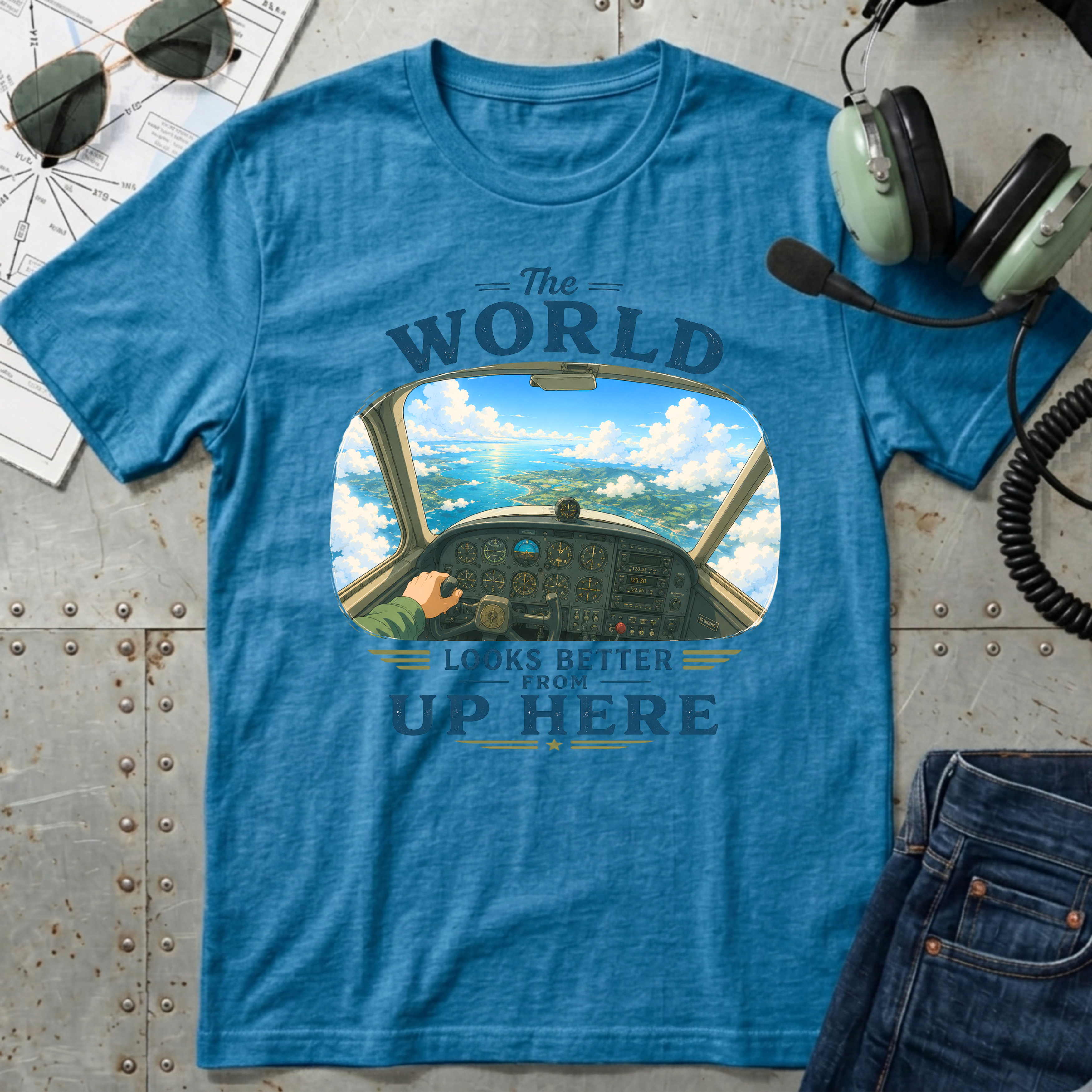 The World Looks Better From Up Here T-Shirt