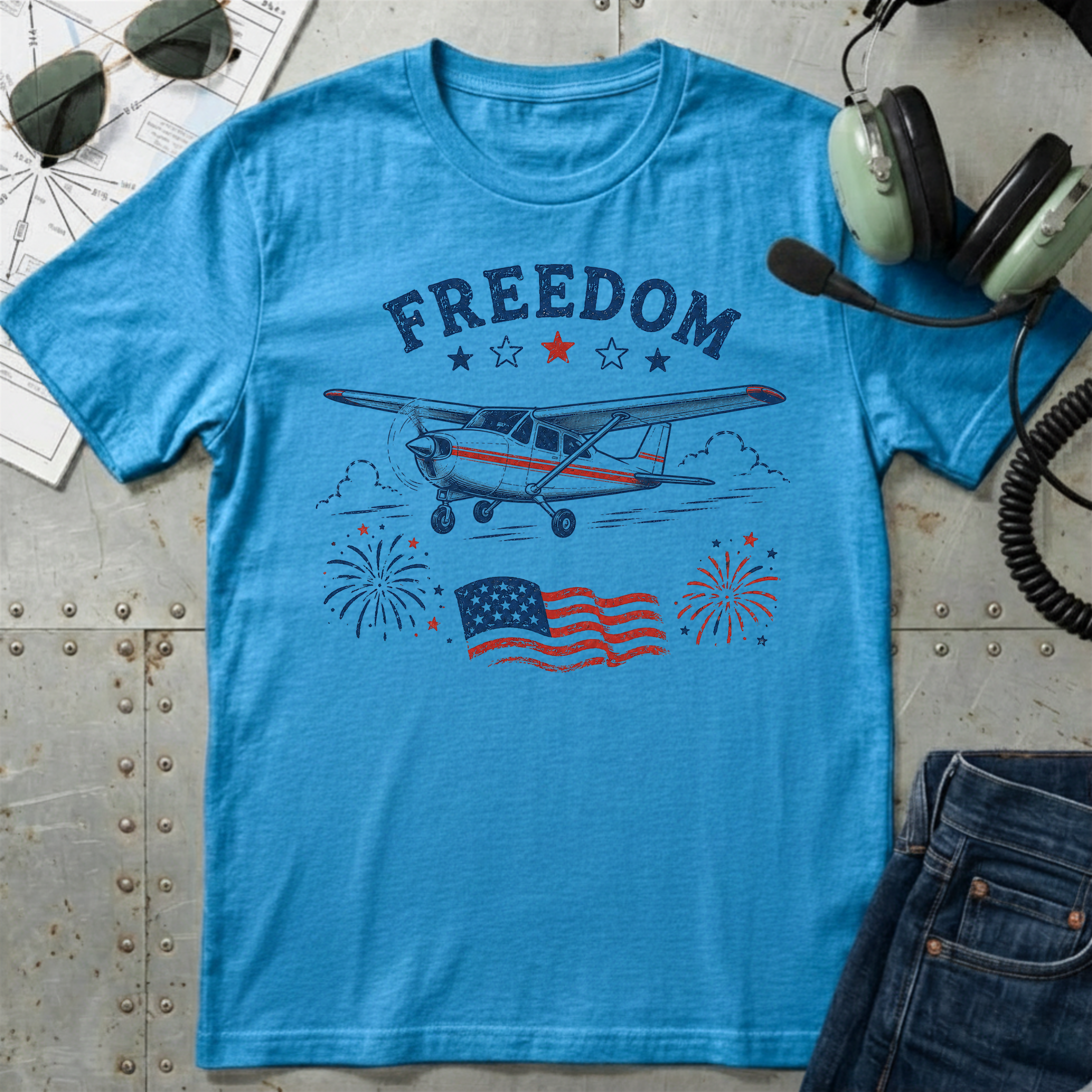 Freedom Airplane T-Shirt