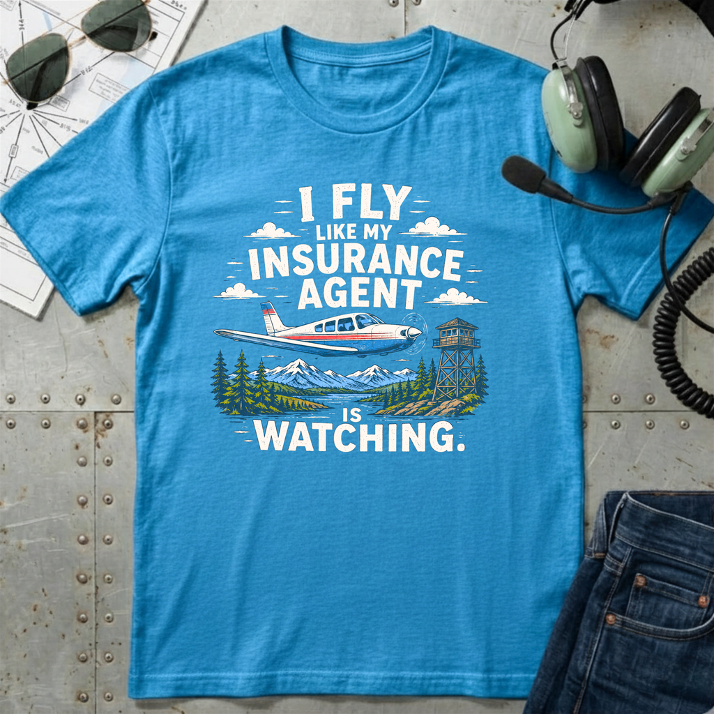 White Airplane Picnic T-Shirt